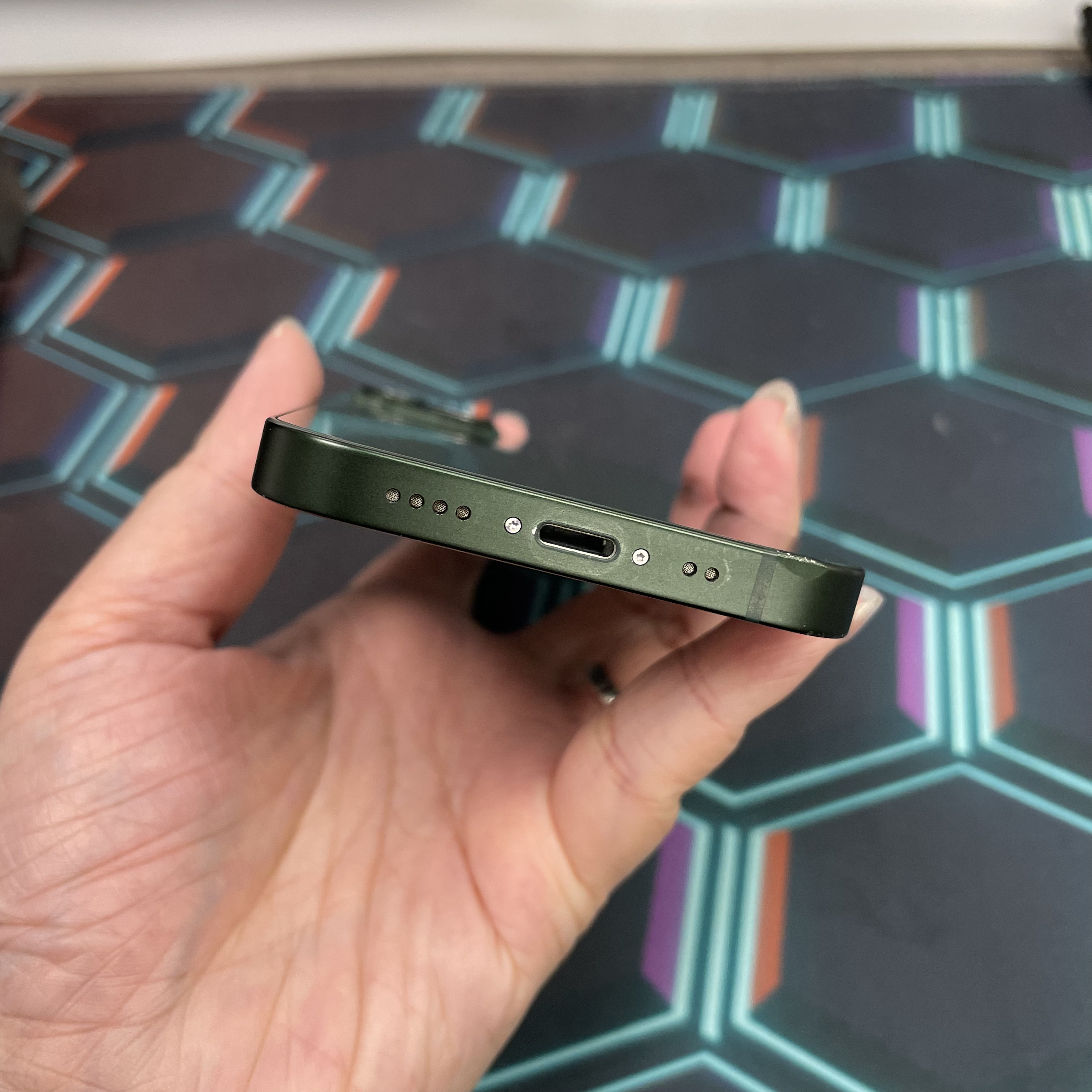 *7905 13 mini 勁靚機 256GB 電75 綠色 green