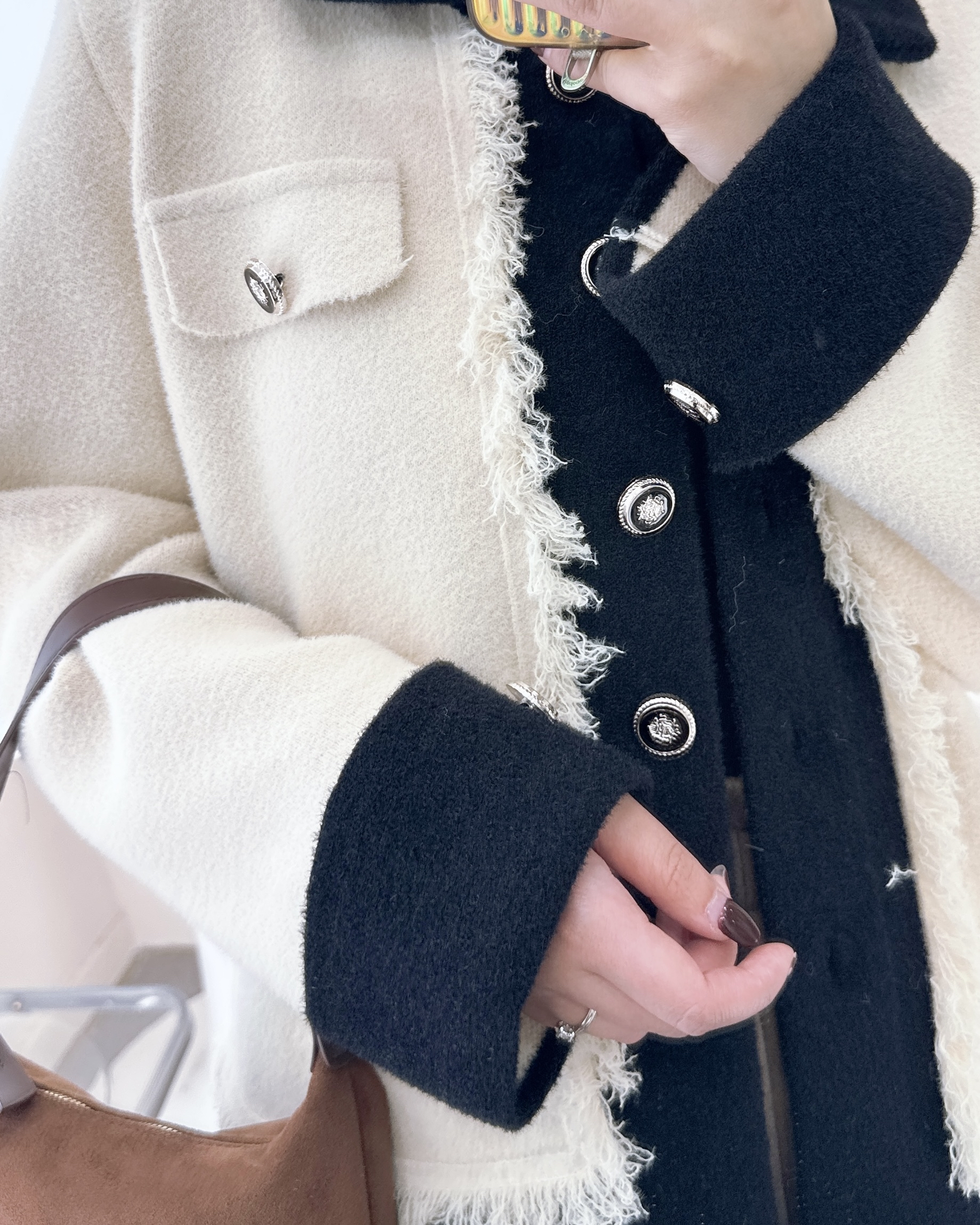 ESP-滑嘟嘟免燙水貂毛外套 3色