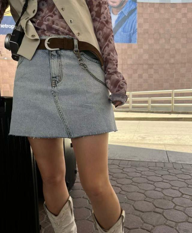 泥色洗水裙褲