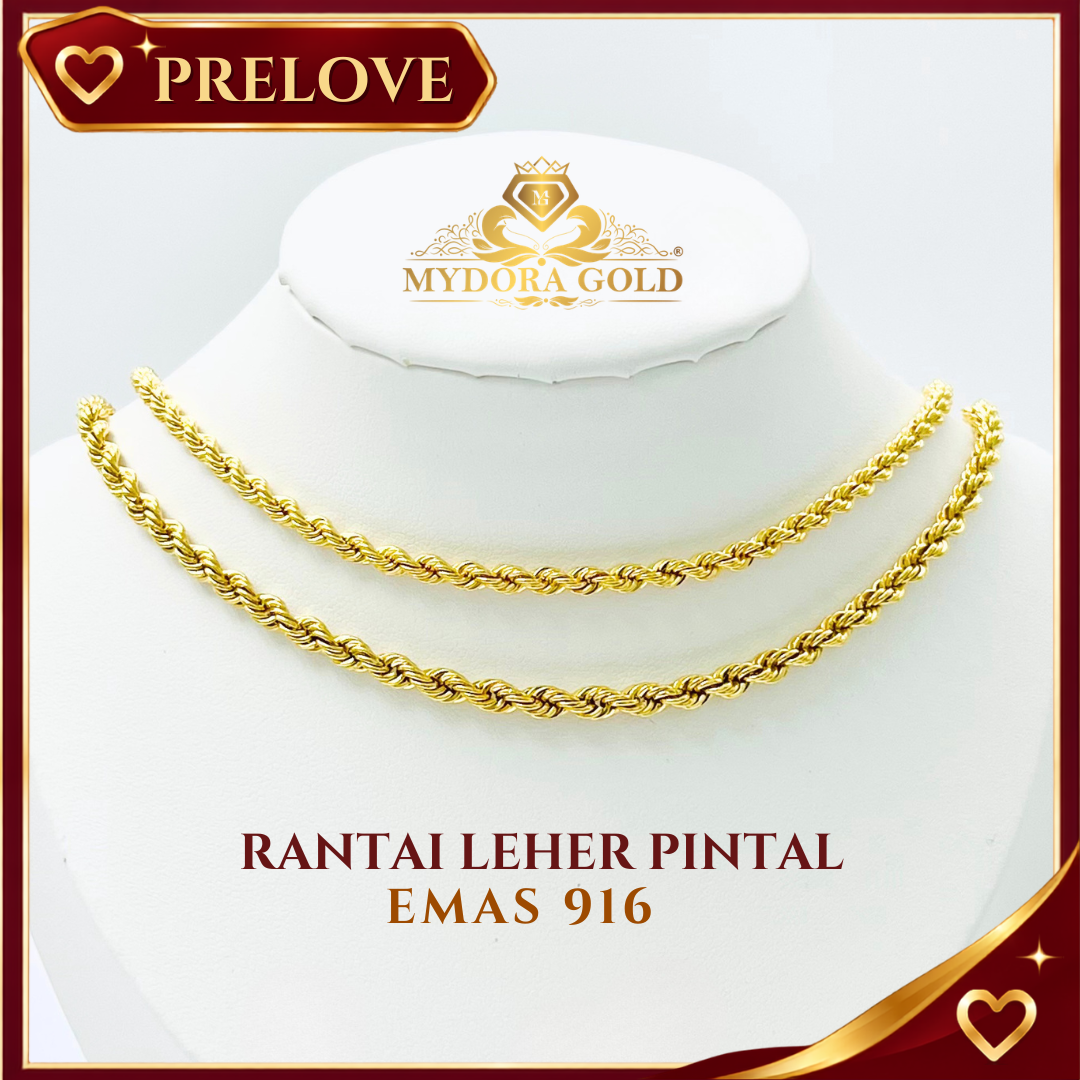 PRE-LOVE: Rantai Leher Pintal l EMAS 916/22K