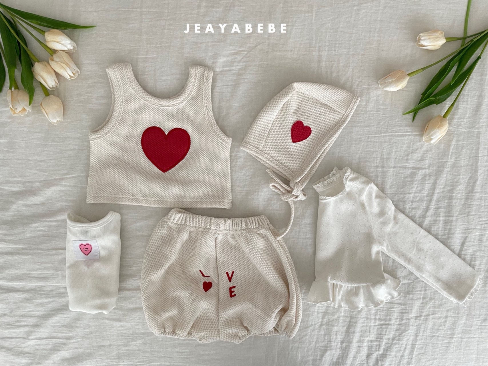 🇰🇷Jeayabebe set (帽+馬甲背心+褲）