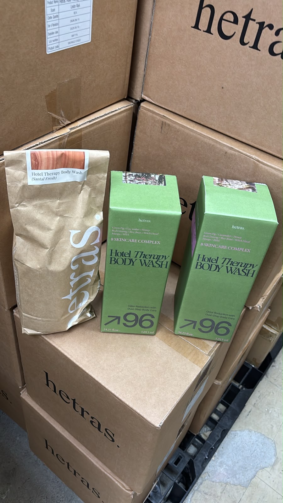 韓國製造 HETRAS 大容量香療沐浴露 1013ml