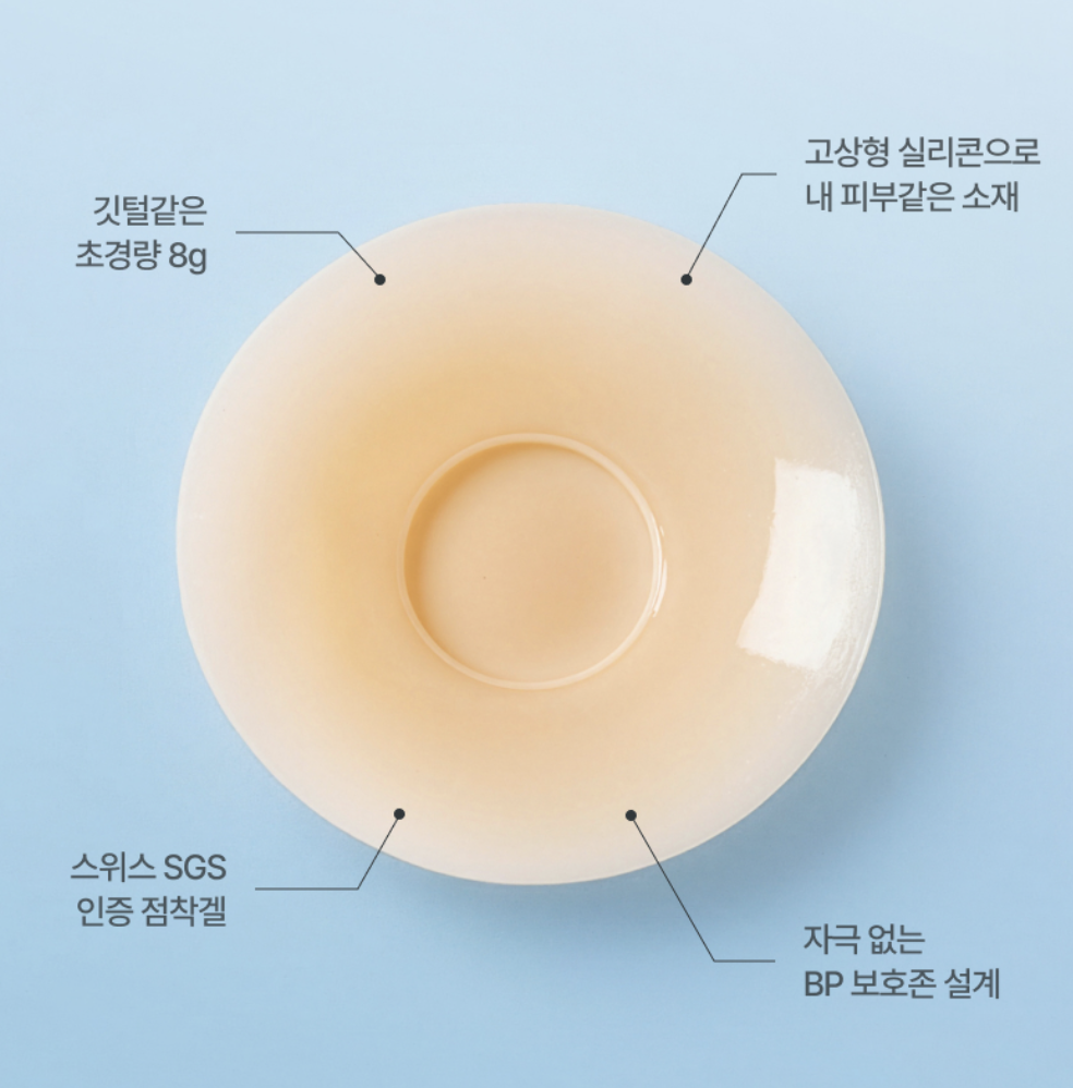 升級版｜韓國熱賣 Remove 無膠式 乳頭隱形矽膠貼 2種尺寸任選｜Skin Bra Air