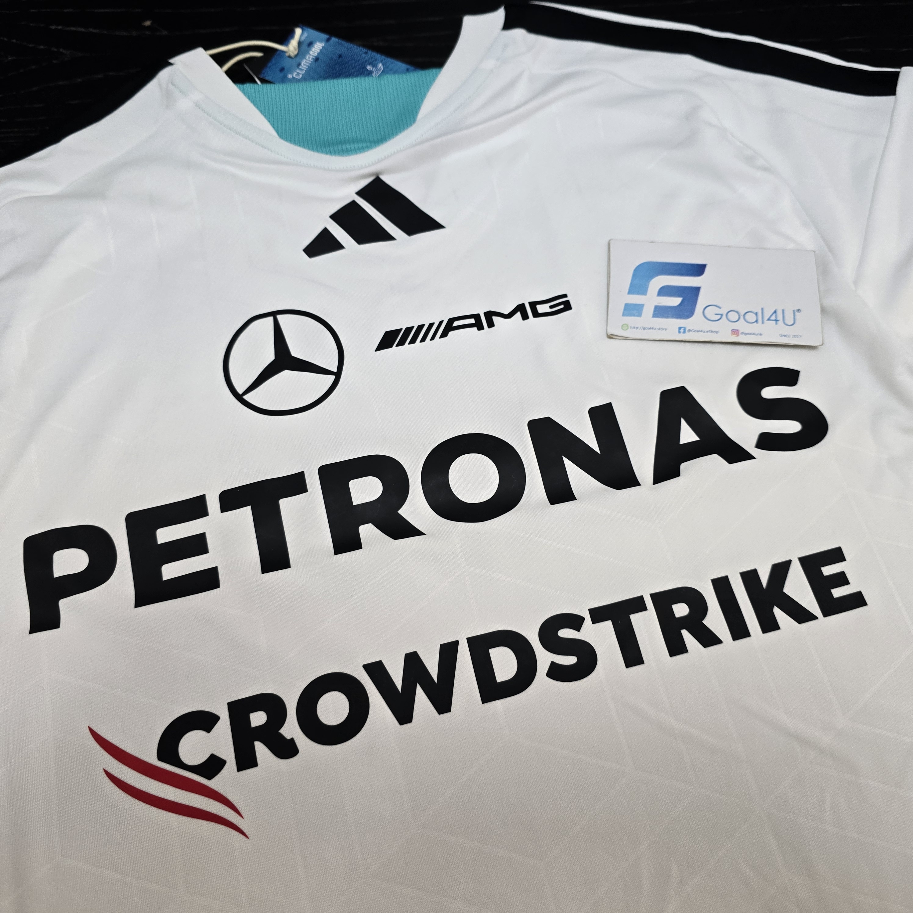 #部分碼現貨 Adidas F1 Mercedes Benz 平治車隊 2026 白色車手短袖隊服 KF0160