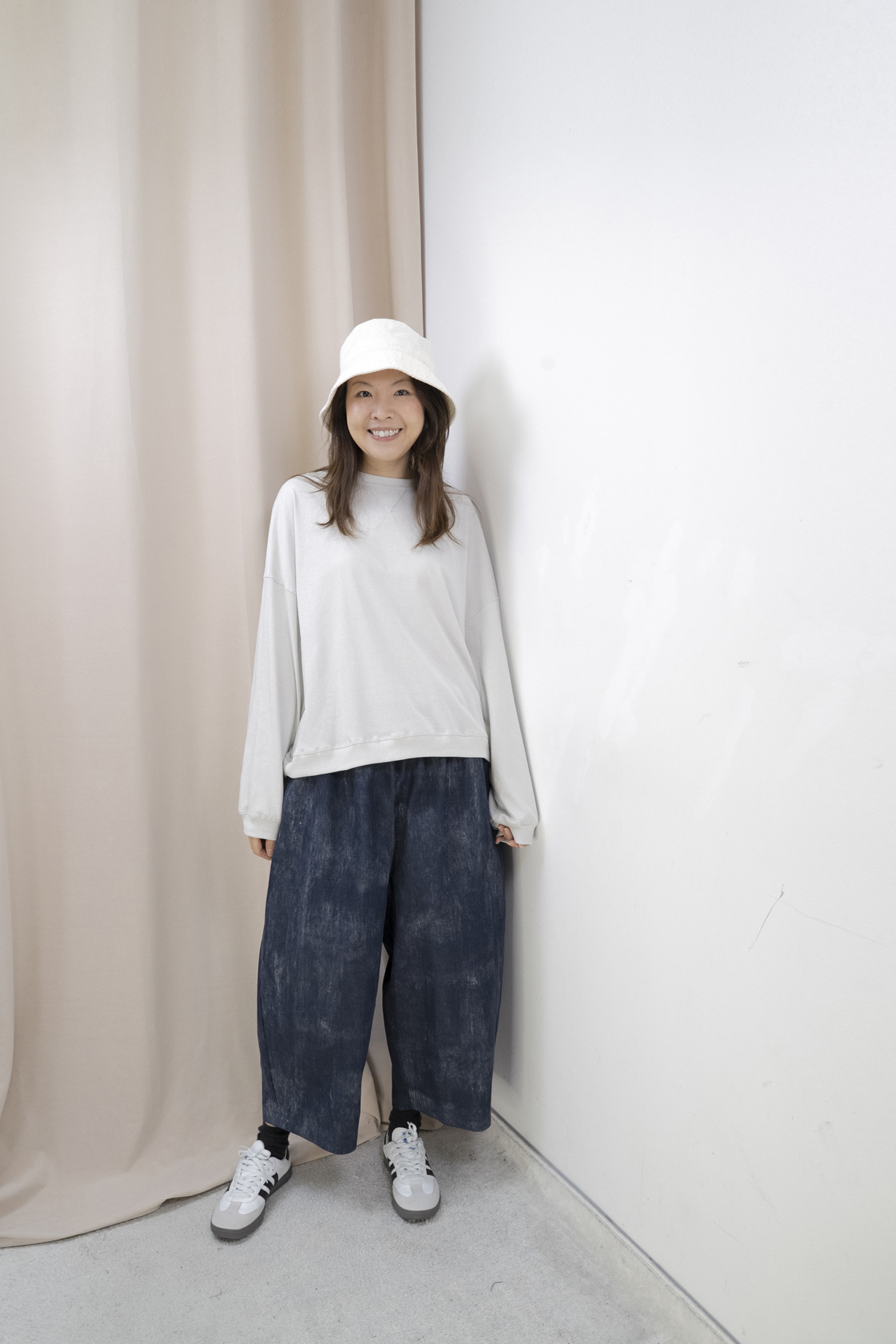 工業藝術風造型闊腳褲（3色）