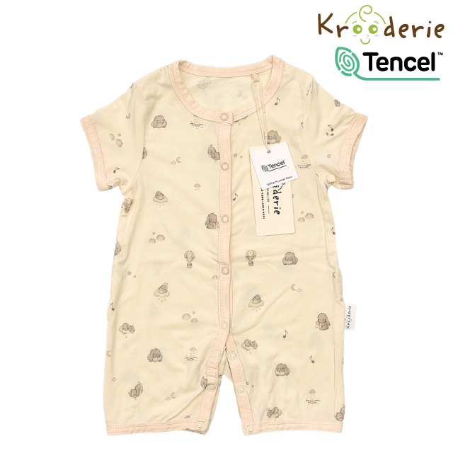 Krooderie TENCEL Short Sleeve Short Pant Button Romper