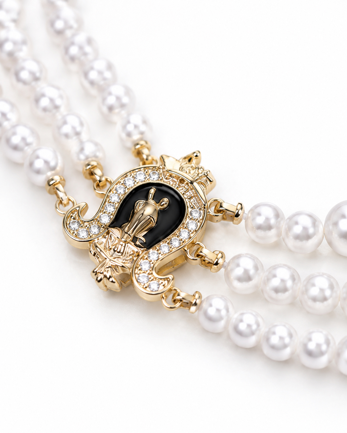E2718 Crown Woman Pearl Necklace