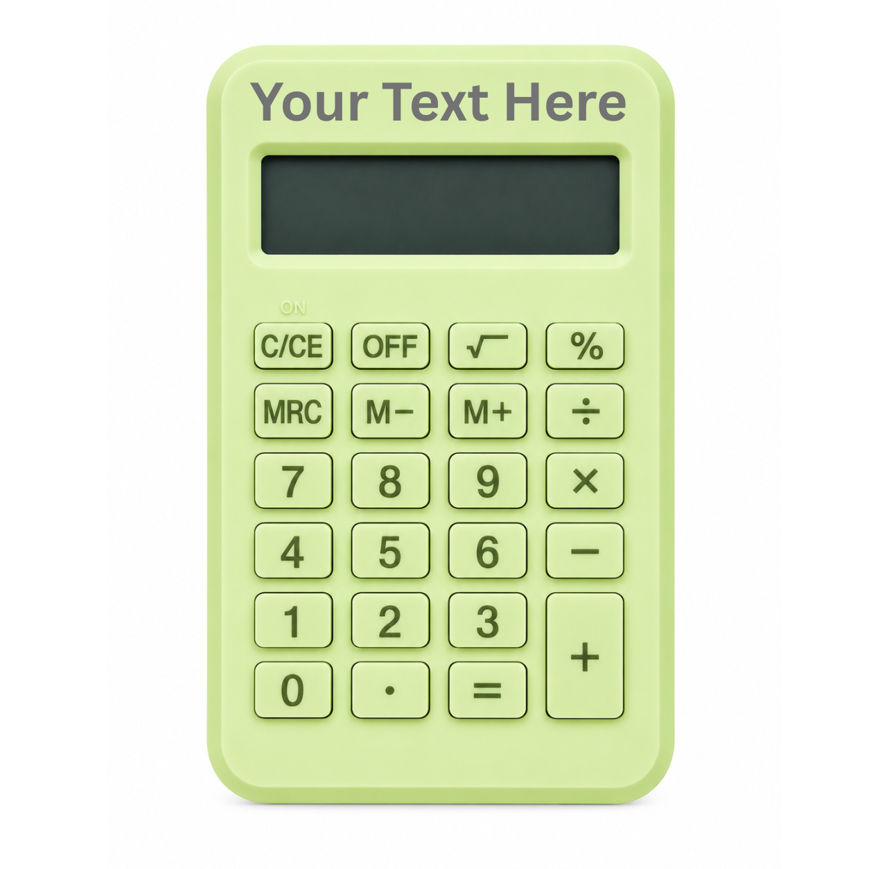 CUSTOM LOGO AND WORDS 丨 Pastel Silicone Calculator – 8-Digit Portable Calculator