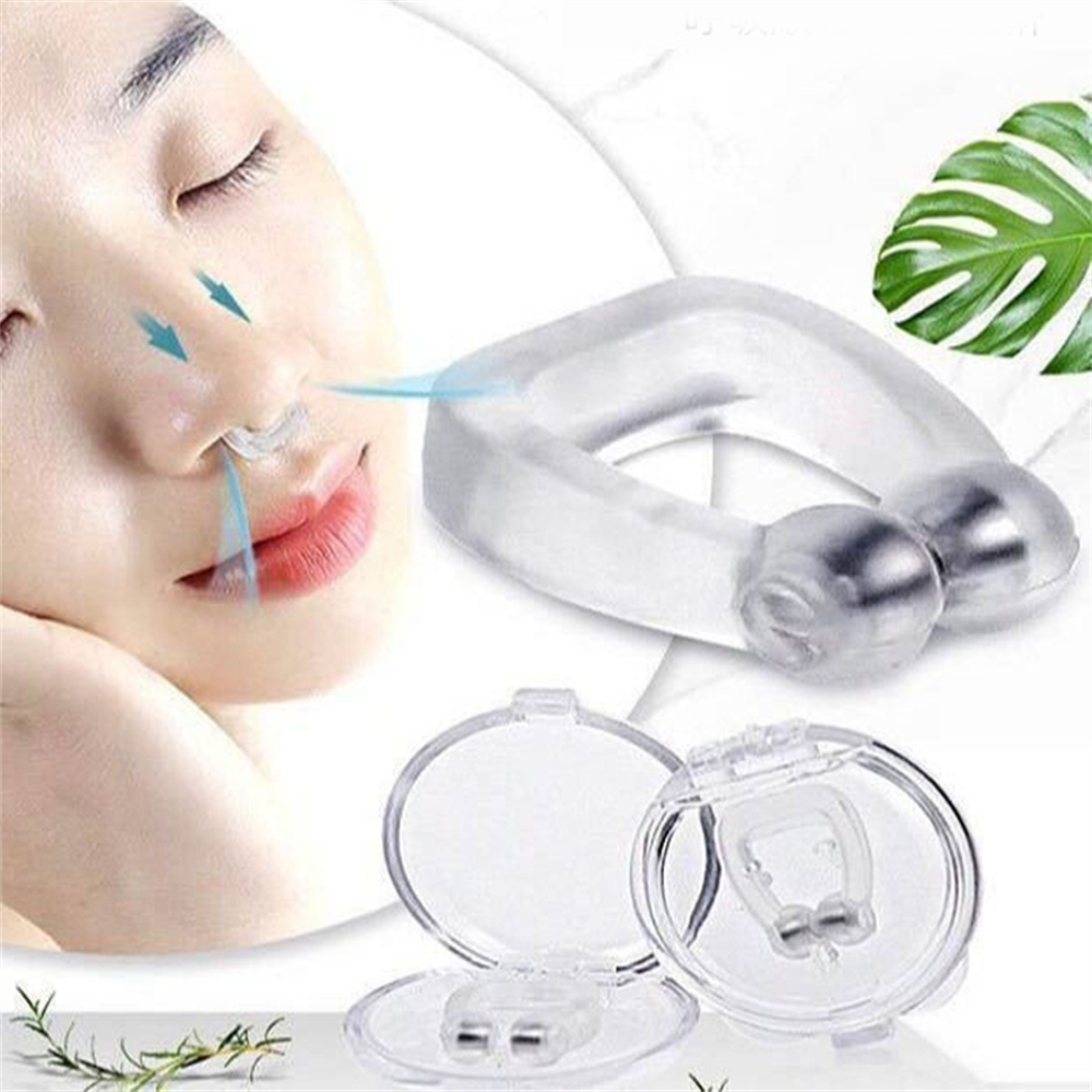 止鼾器 止鼻鼾磁力夾 防打鼻鼾 失眠 睡覺打呼嚕 硅膠磁吸夾 ［平行進口］ HK2749