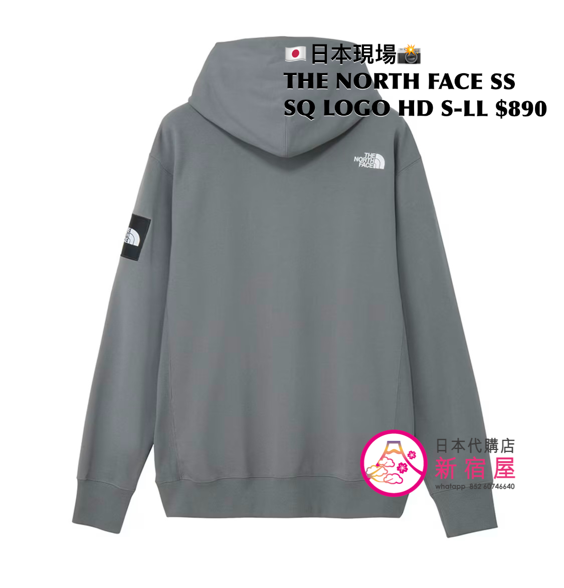 THE NORTH FACE SWEATSHIRT SQUARE LOGO HOODIE