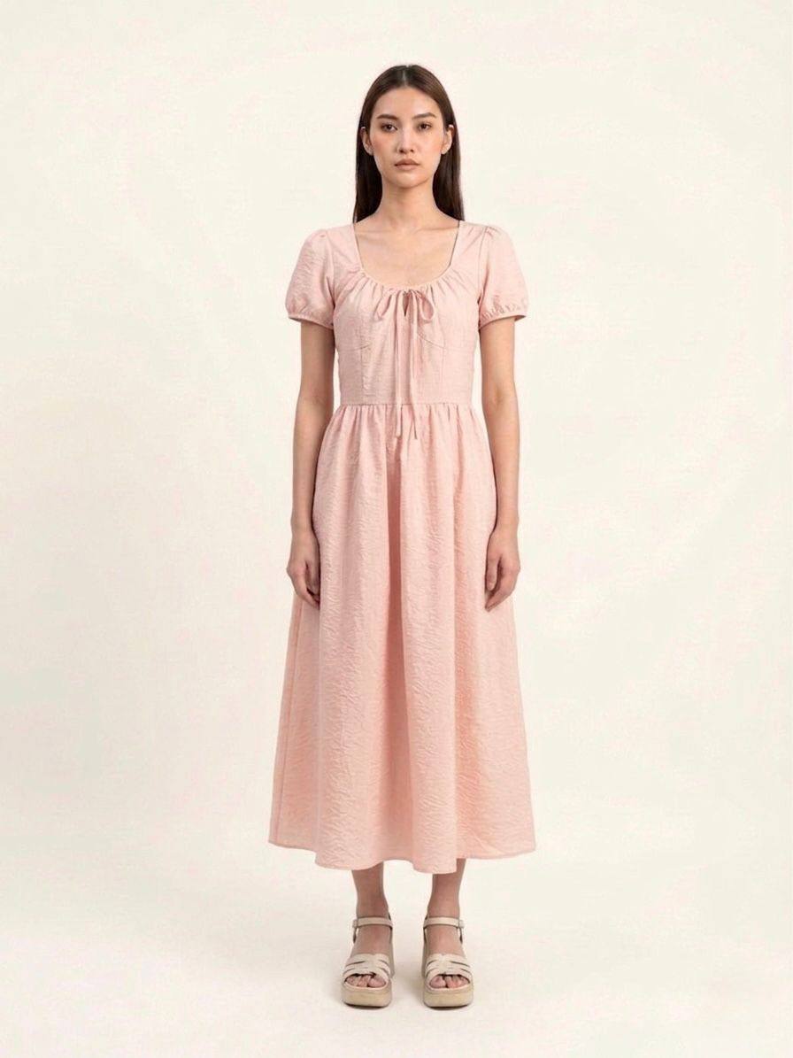 W6196 - Aria Drop-Waist Dress