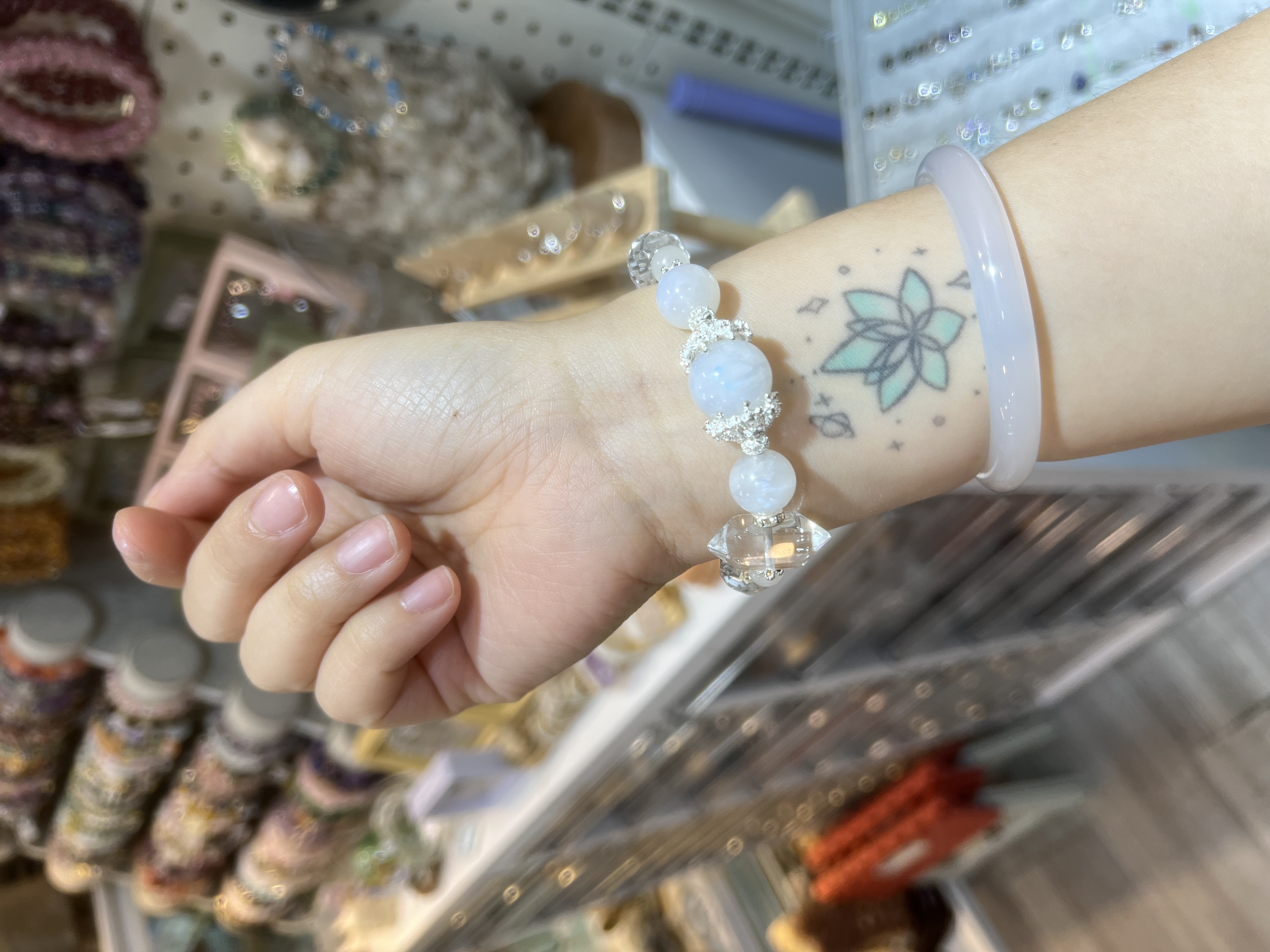 藍月光+白水晶DIY