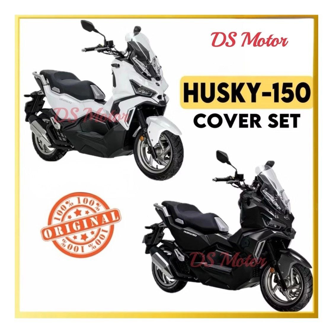 100% SYM COVER SET HUSKY150 ( WHITE / BLACK / GRAY / PURPLE / GREEN SE / SPACE GREY SE )