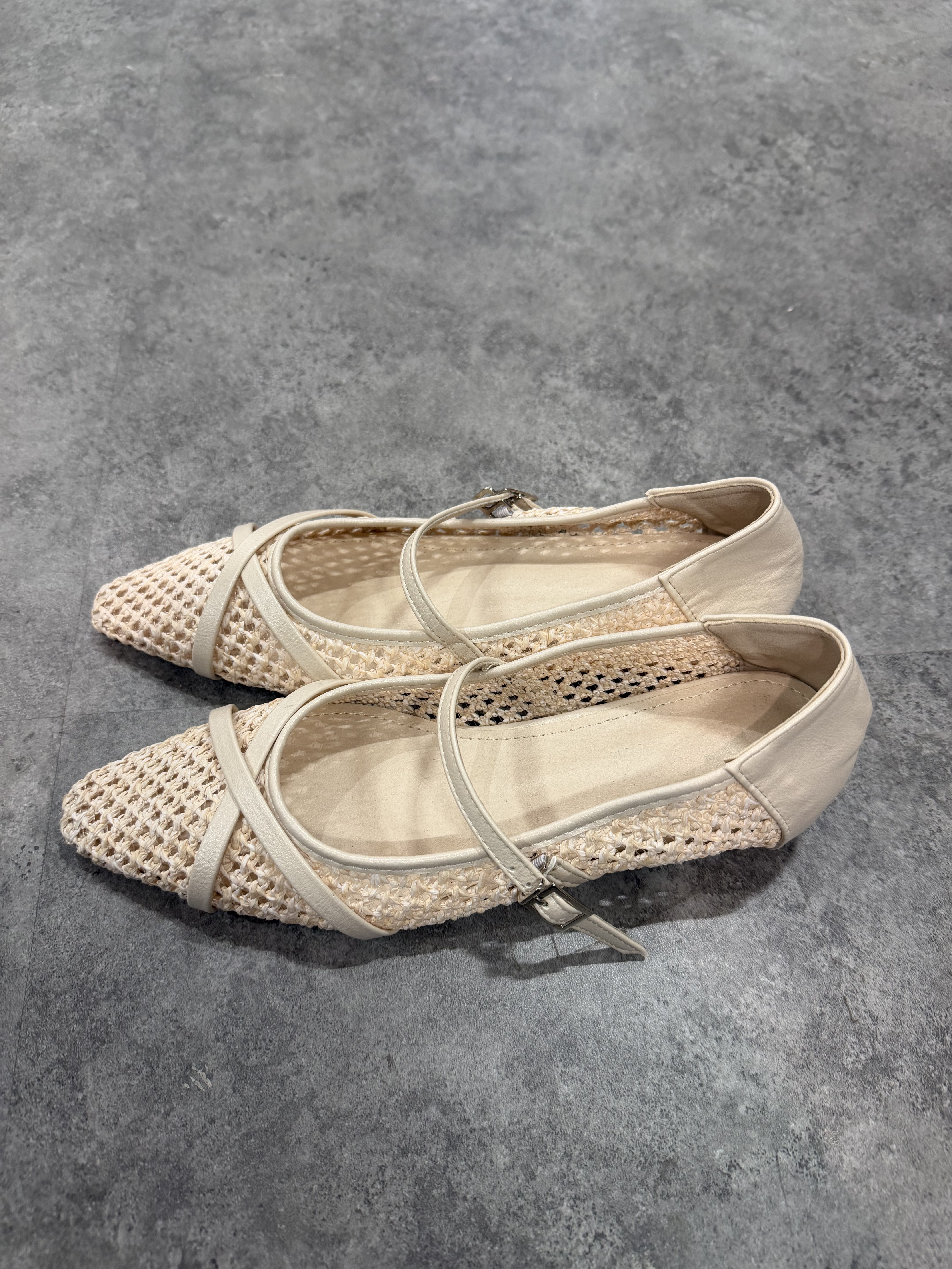 復古編織瑪麗珍鞋