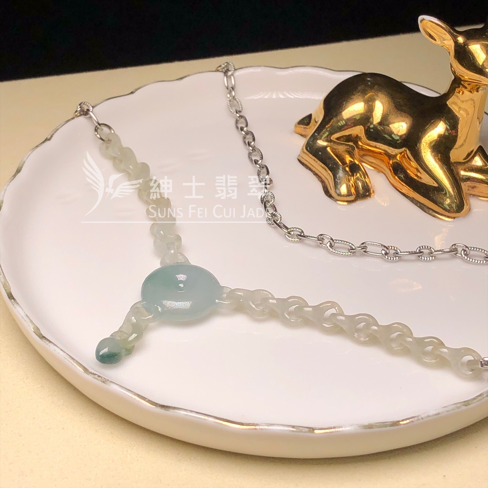 B08624 糯冰飄花頸鏈