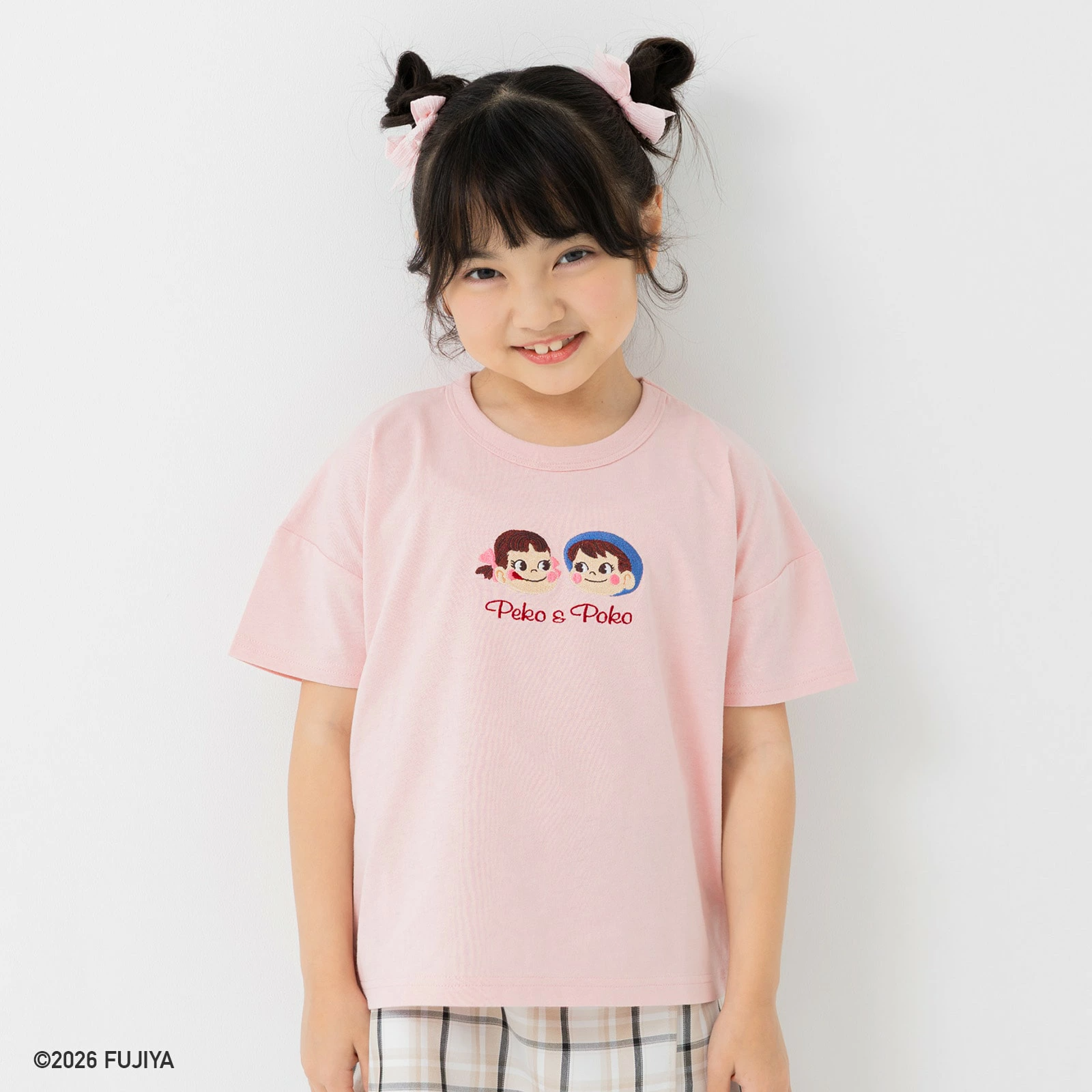 🆕【⭐訂購⭐】🇯🇵日本直送🌀Peko & Poko #牛奶妹 #牛奶仔 刺繡/閃閃珠片短袖 tee🌀 [PLEA-0023] [260527]