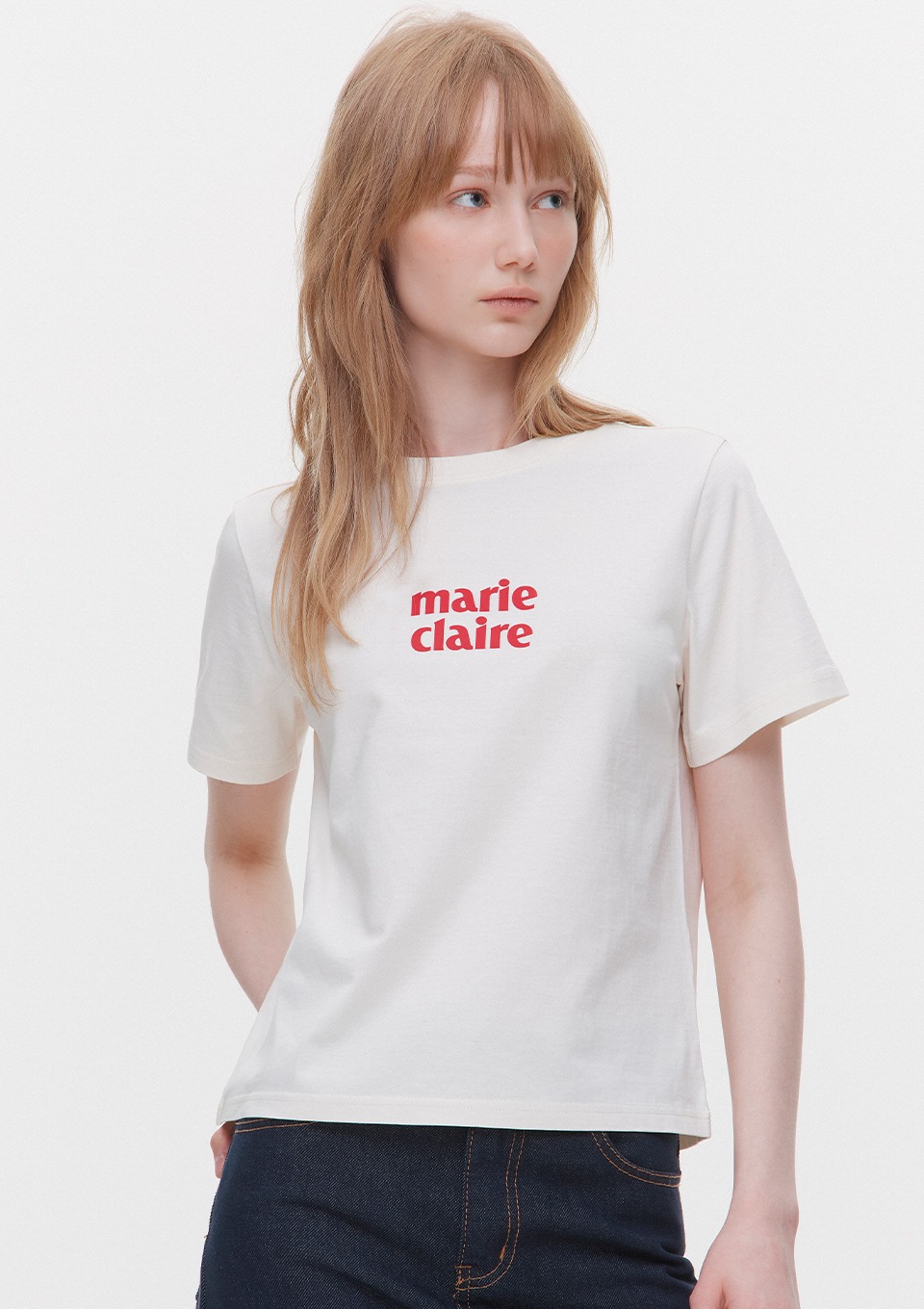 Marie Claire Basic Logo Tee