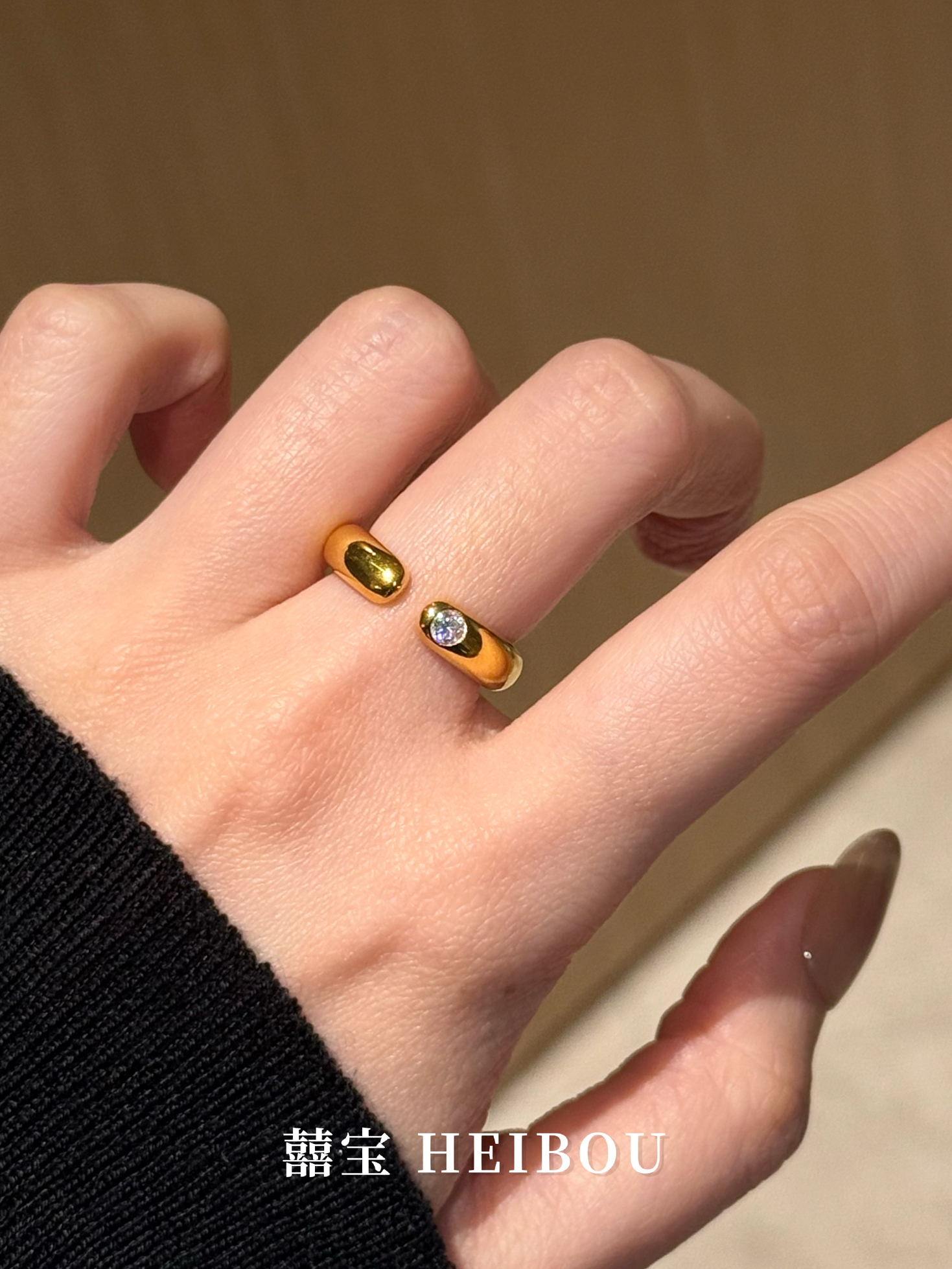 【6D镶嵌】点钻光面泥鳅背-戒指