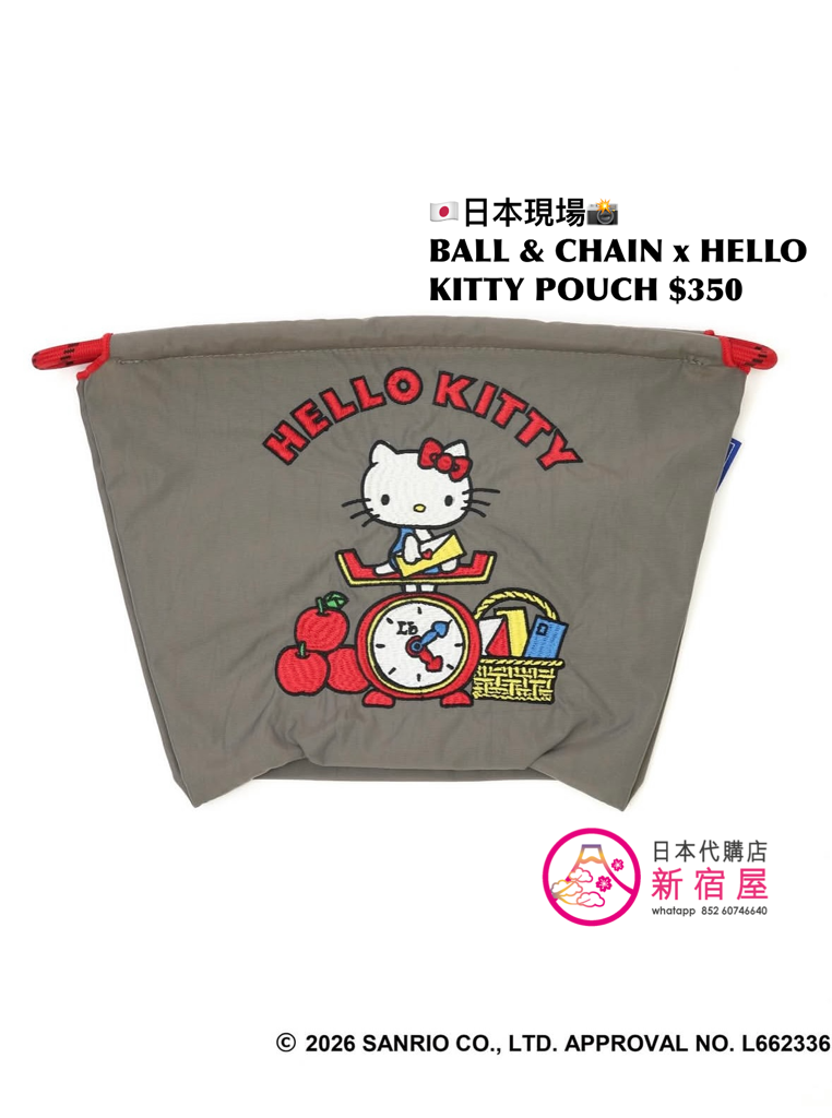BALL & CHAIN x HELLO KITTY POUCH