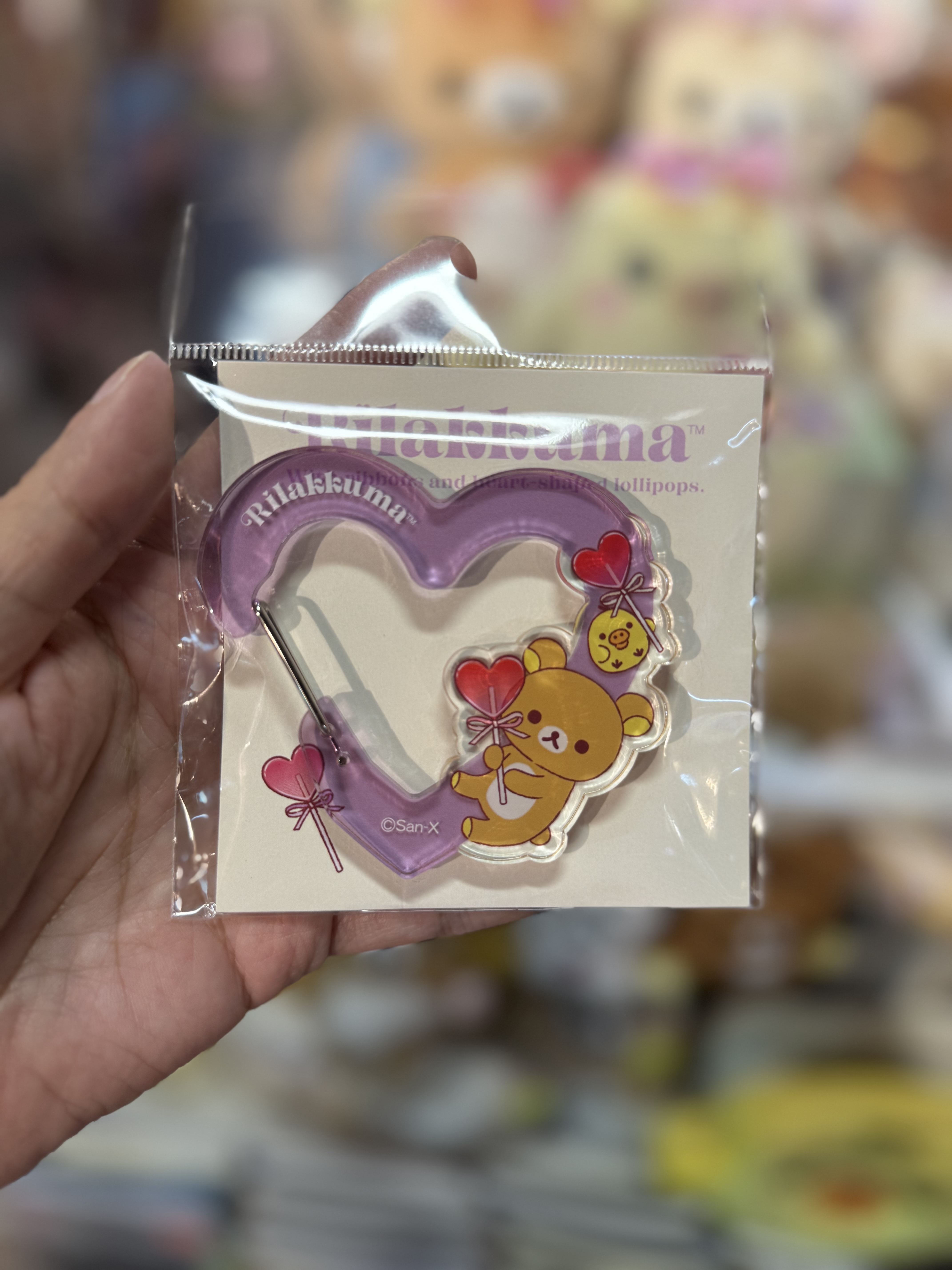 《現貨》全新日本專店限定 Rilakkuma情人節造型心型扣