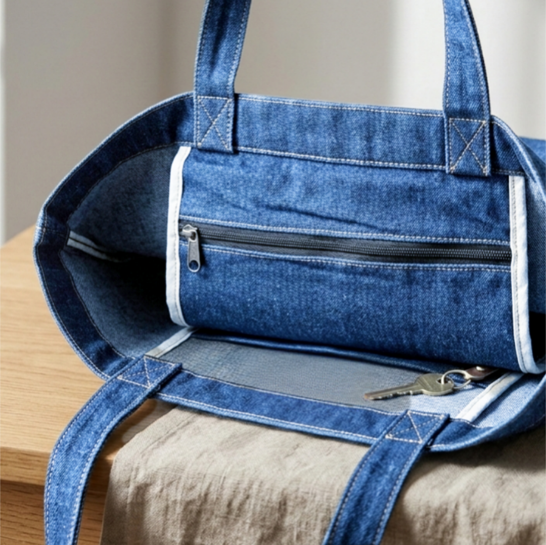HONKONGER 復古洗水牛仔日常袋 (Everyday Vintage Denim Tote)