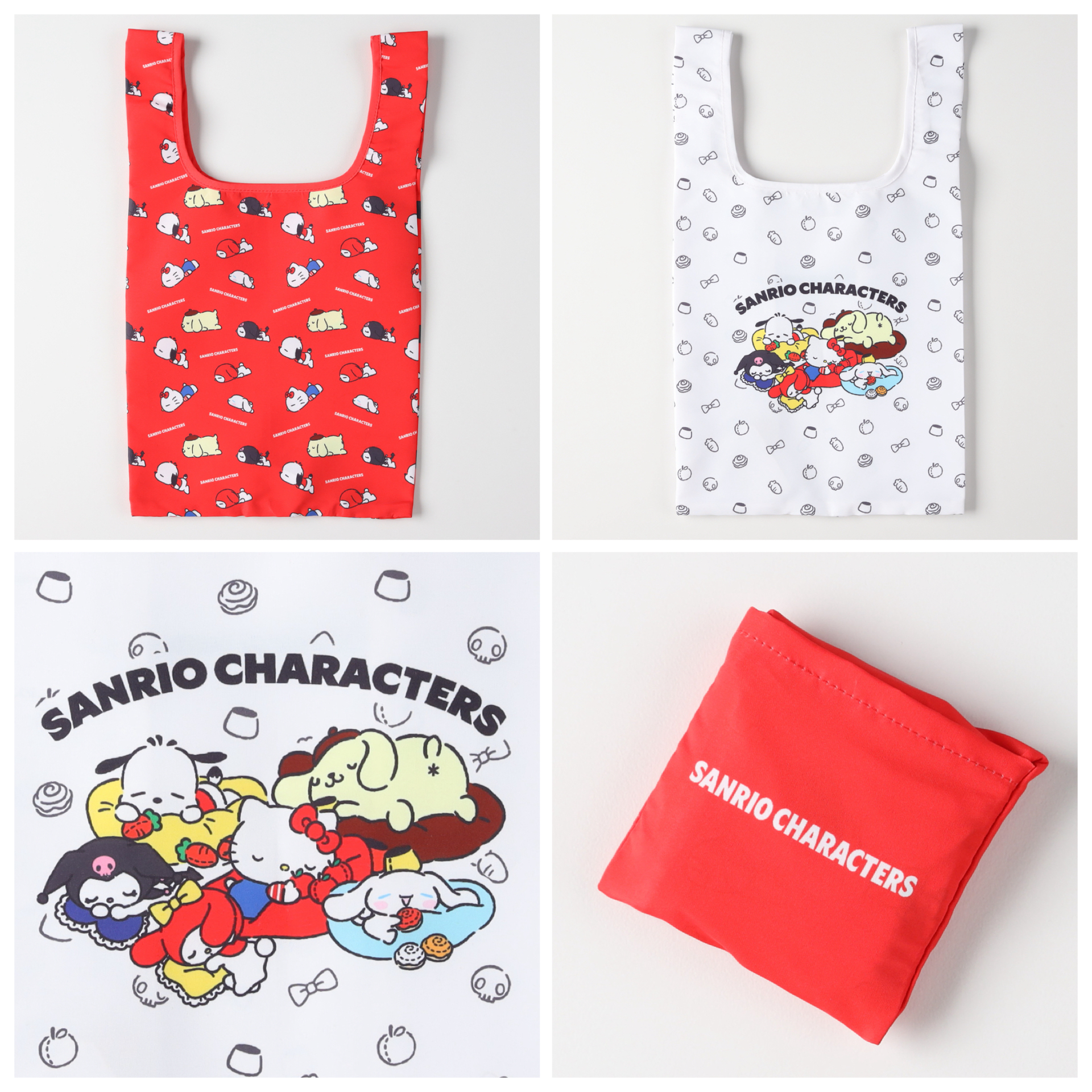 日本預訂📍日本Sanrio x Right On得意訓覺樣系列 - 摺疊環保袋