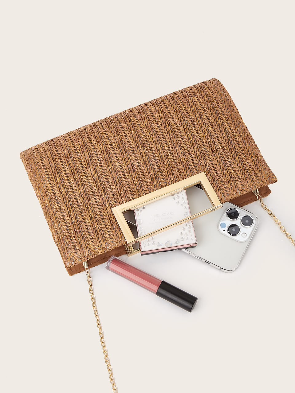 6366 Sienna Woven Clutch Bag