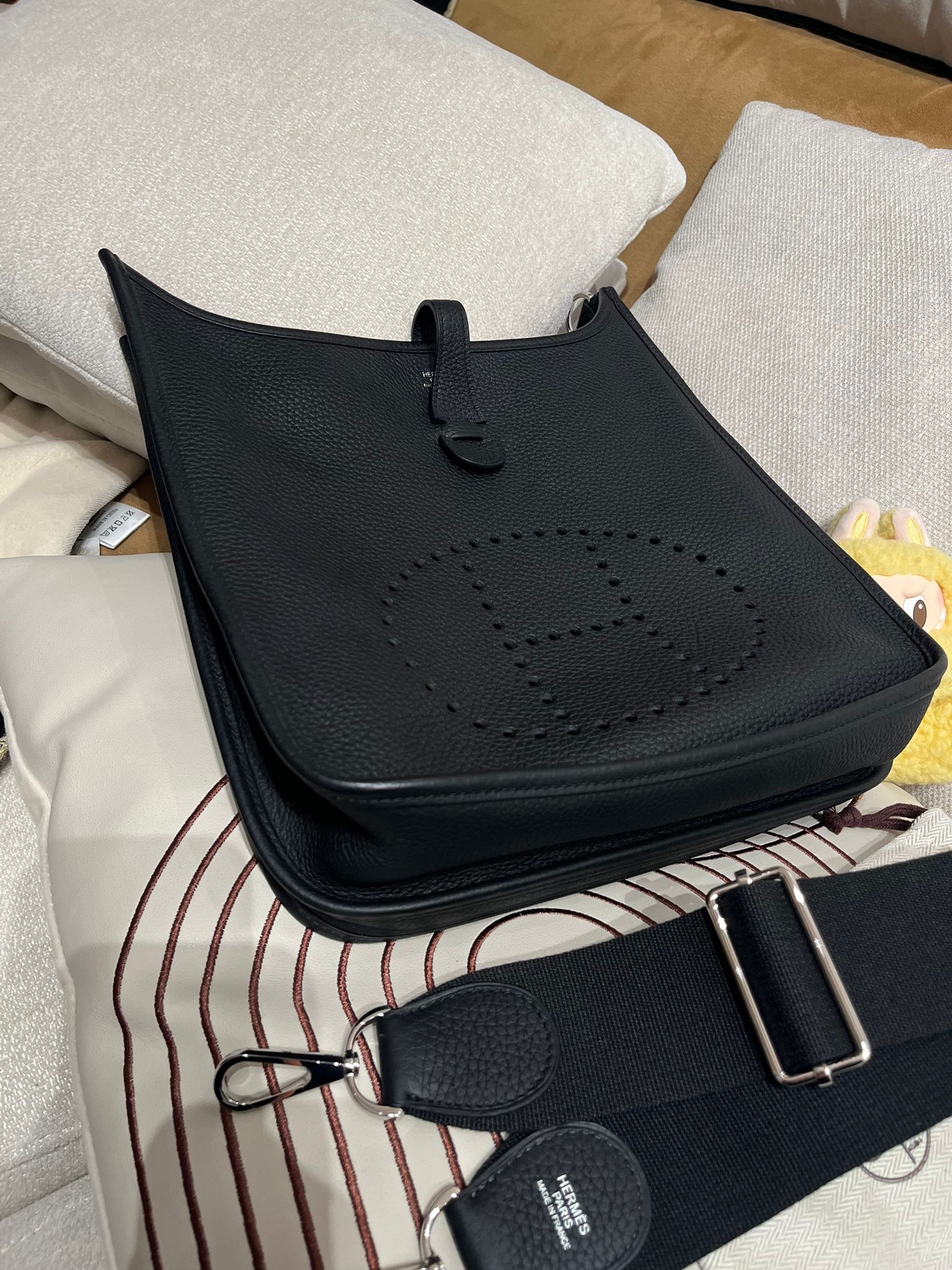 Hermes evelyne 29, STAMP D 黑銀100%Authentic ,98%new ✅專門店收據✅塵袋✅box 