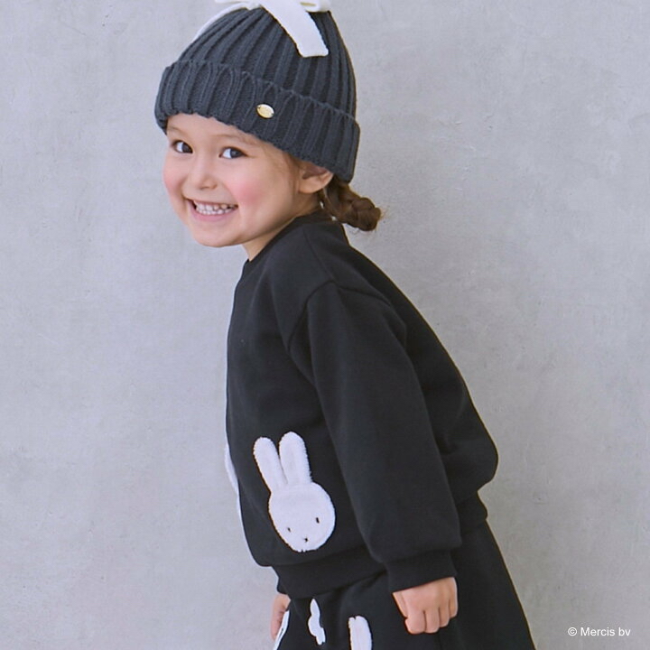 🇯🇵預訂 日本直送🇯🇵Petit Main x Miffy四色人物毛毛貼花衛衣