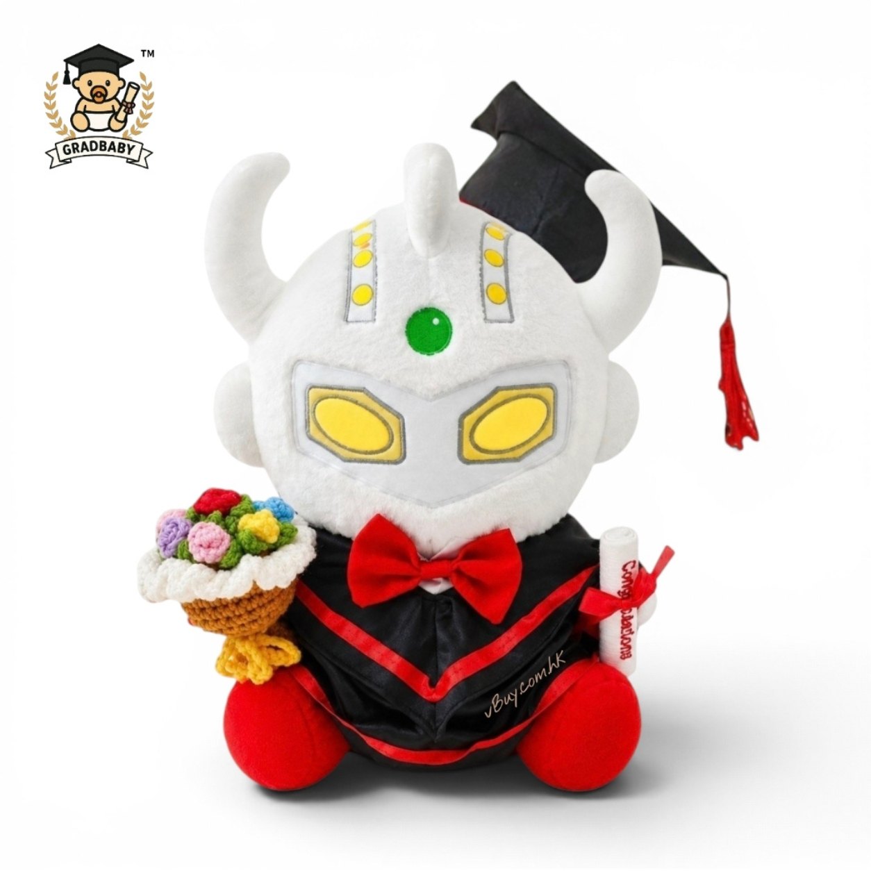 Hihihi 超人泰羅畢業公仔可加名 Ultraman Taro畢業禮物公仔 25cm 正版香港現貨 Gradbaby 