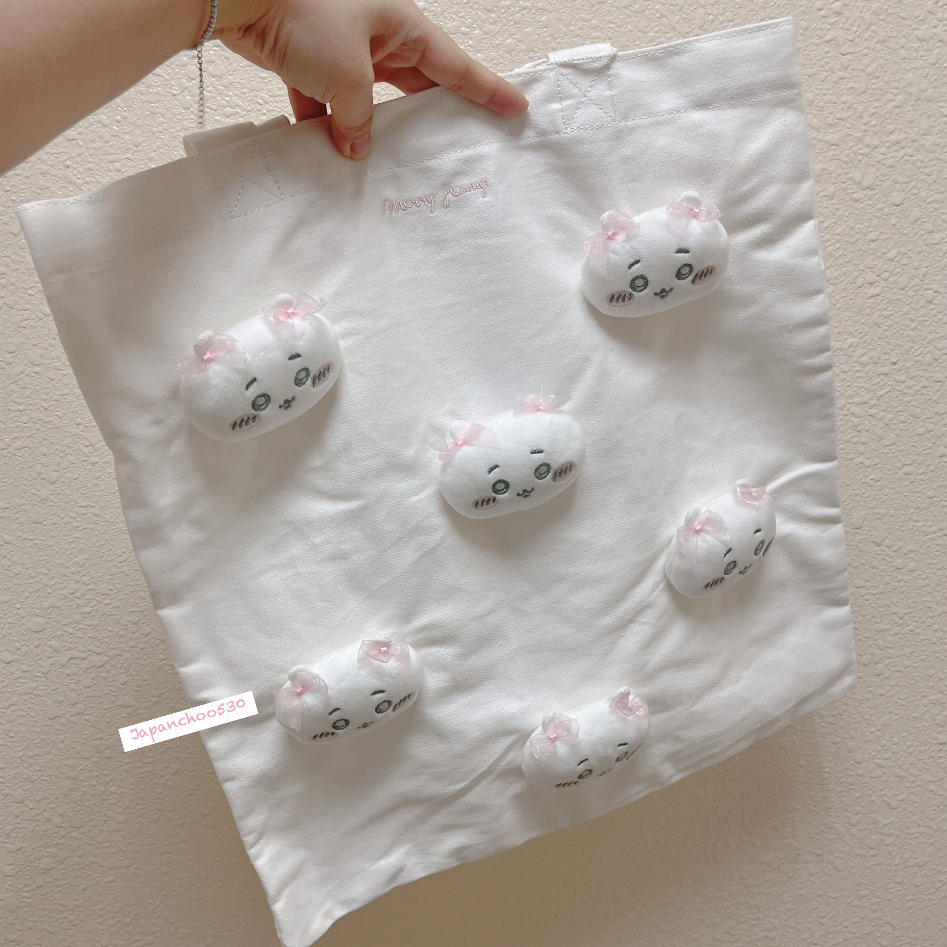 日本預訂📍日本Chiikawa x Merry Jenny立體公仔頭Tote Bag 不包郵 2026年8月中下旬出貨