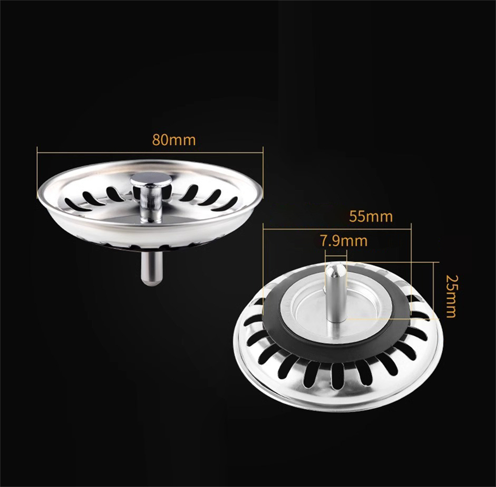 廚房洗碗池水池塞 不鏽鋼升級加厚慮蓋 UA0531