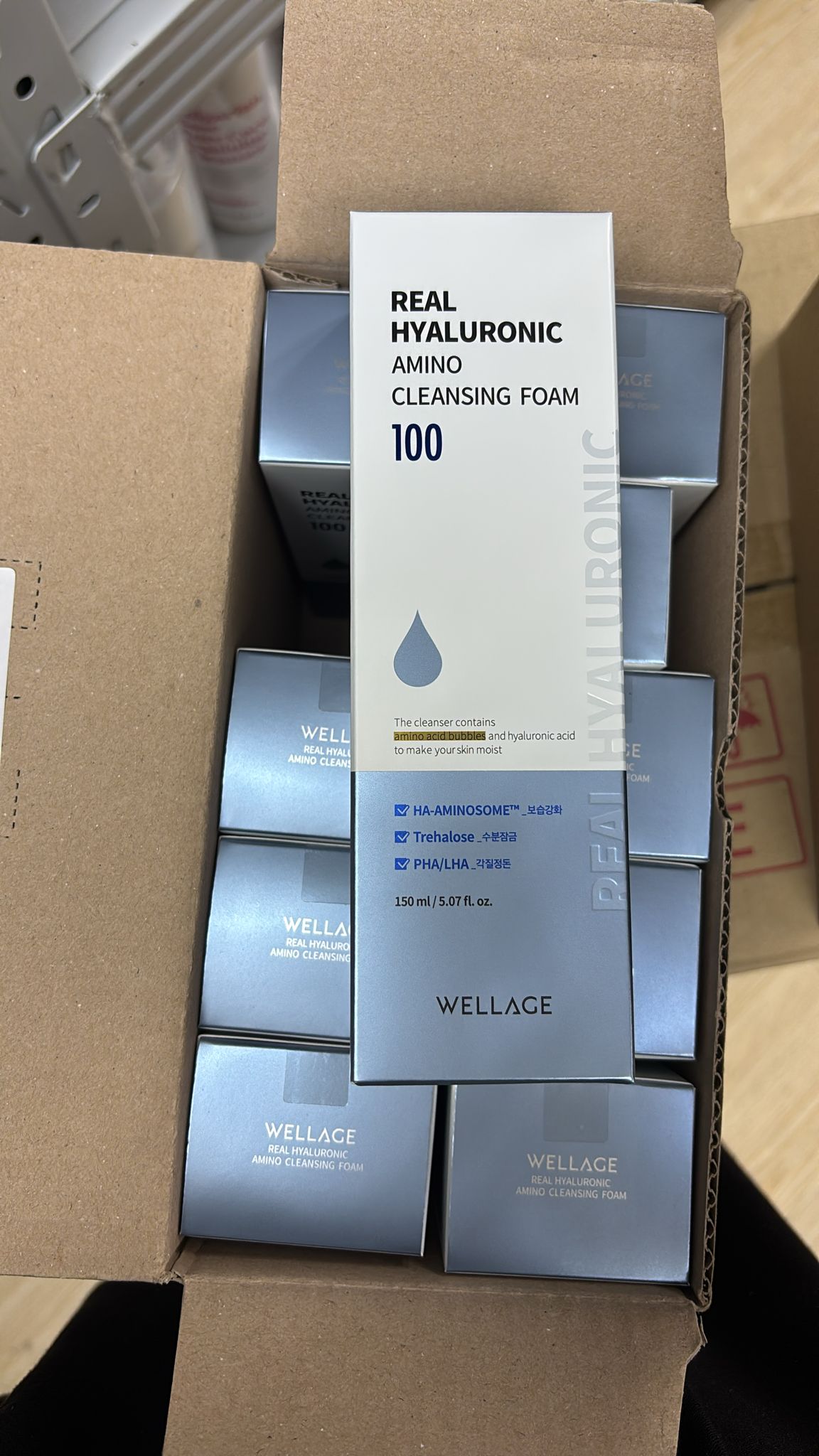 💧 Wellage唯拉珠 玻尿酸氨基酸保濕洗面乳 150ml