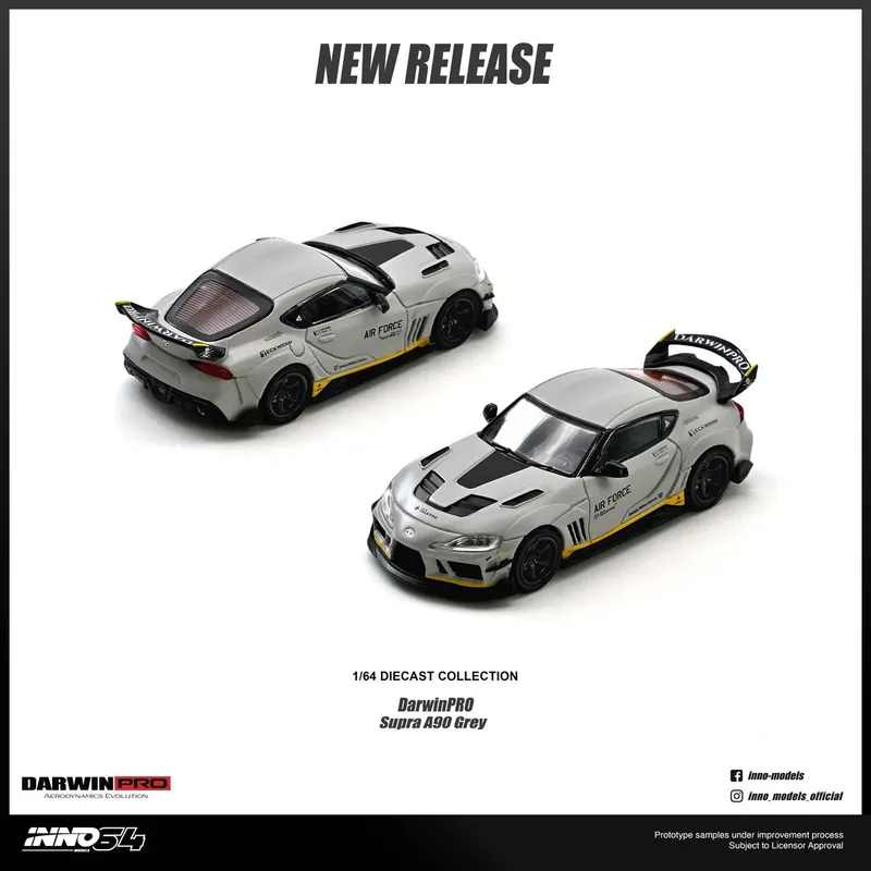 (預訂 Pre Order) INNO64  (IN64-A90DP-MGRAY ) TOYOTA SUPRA A90 "DarwinPRO" Matt Grey