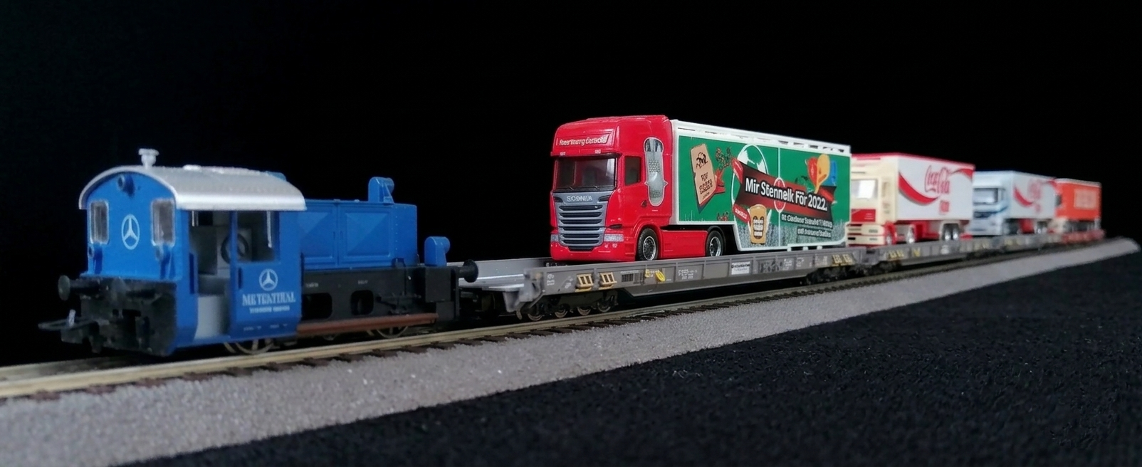 Roco SBB Ralpin Flat car 低底盤貨車模型（貨號 76340、76341、76342