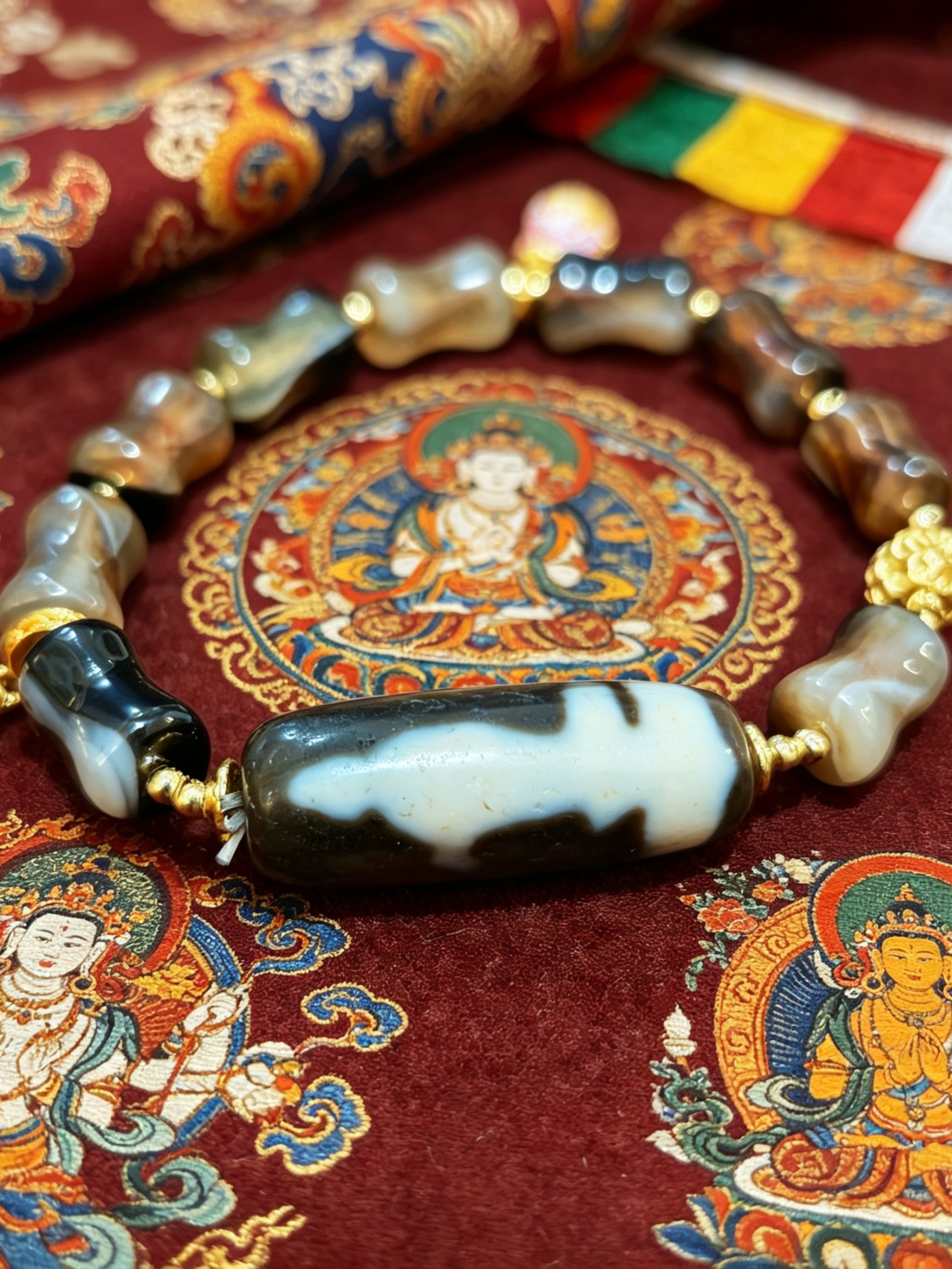 「黑白朱砂觀音天珠」260413