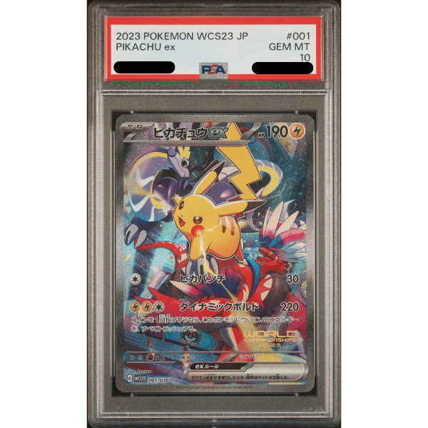 Pokemon TCG Pikachu WCS23 Yokohama - PSA10