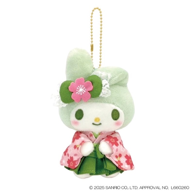 🎀【預訂】Sanrio 抹茶和服公仔掛飾 - My Melody