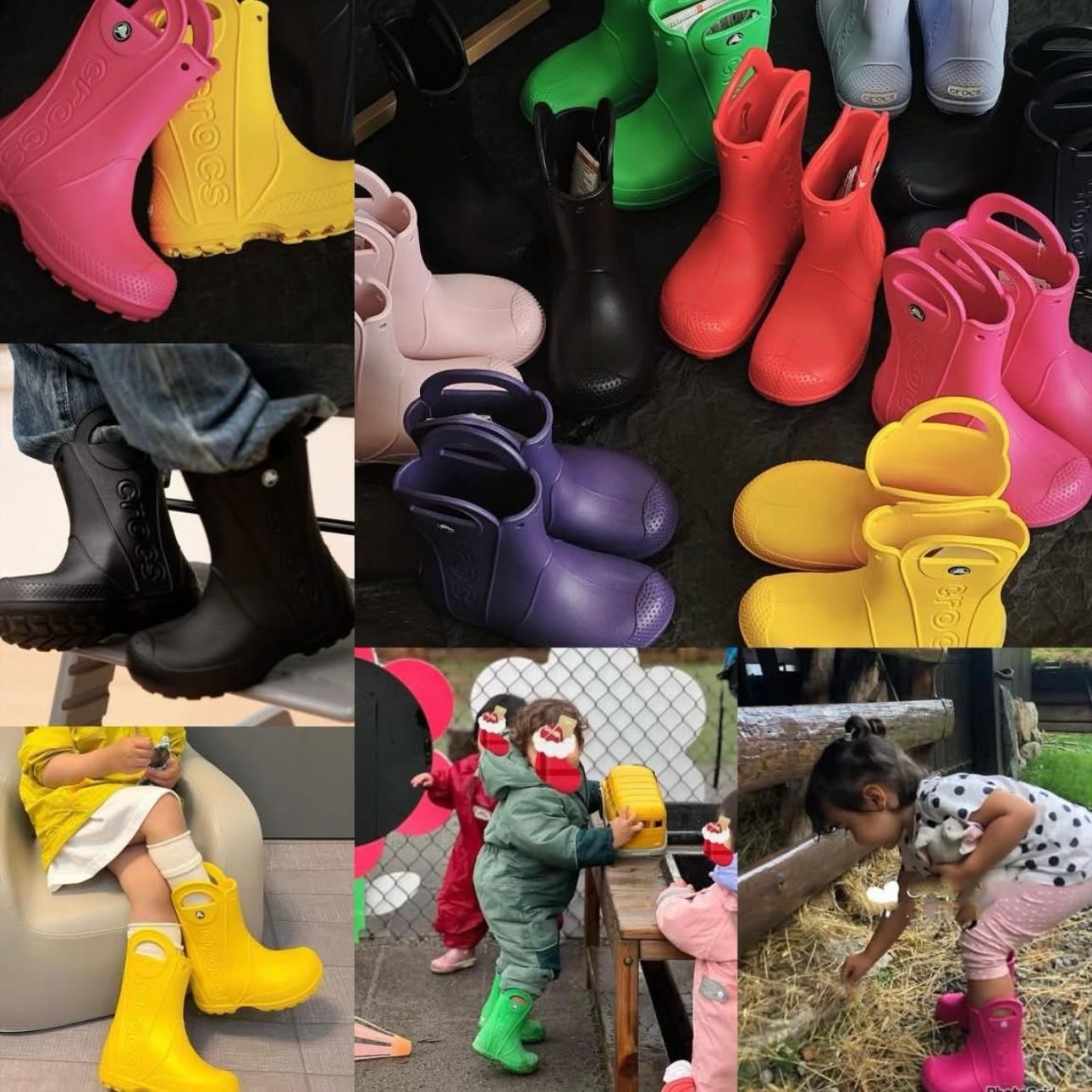 廠單 Cross彩虹色雨靴