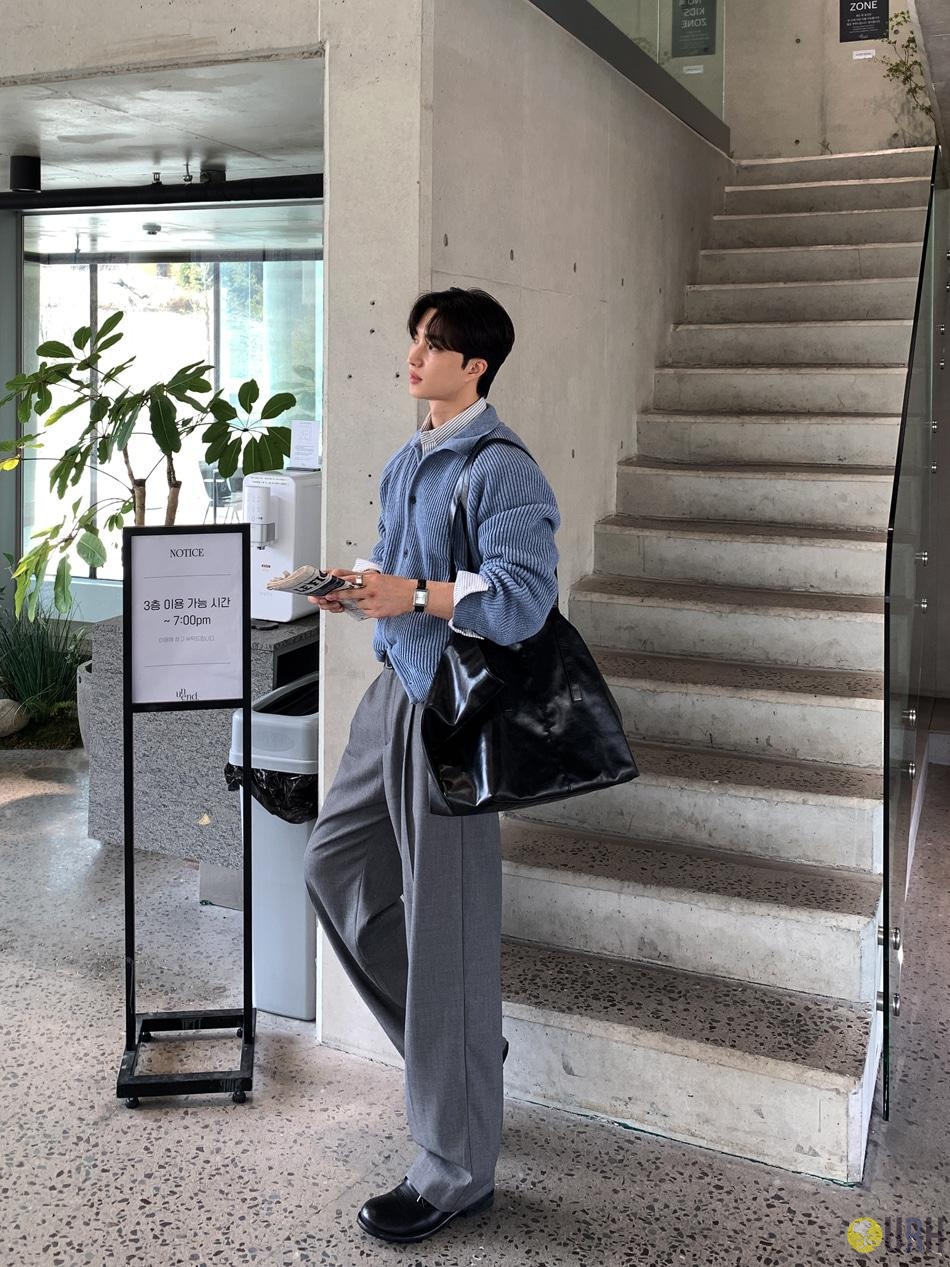 【100%保證韓國直送】韓國品牌原創系列 舒適側腰鬆緊單褶挺闊寬鬆西褲 👖 [2 color] RL114855