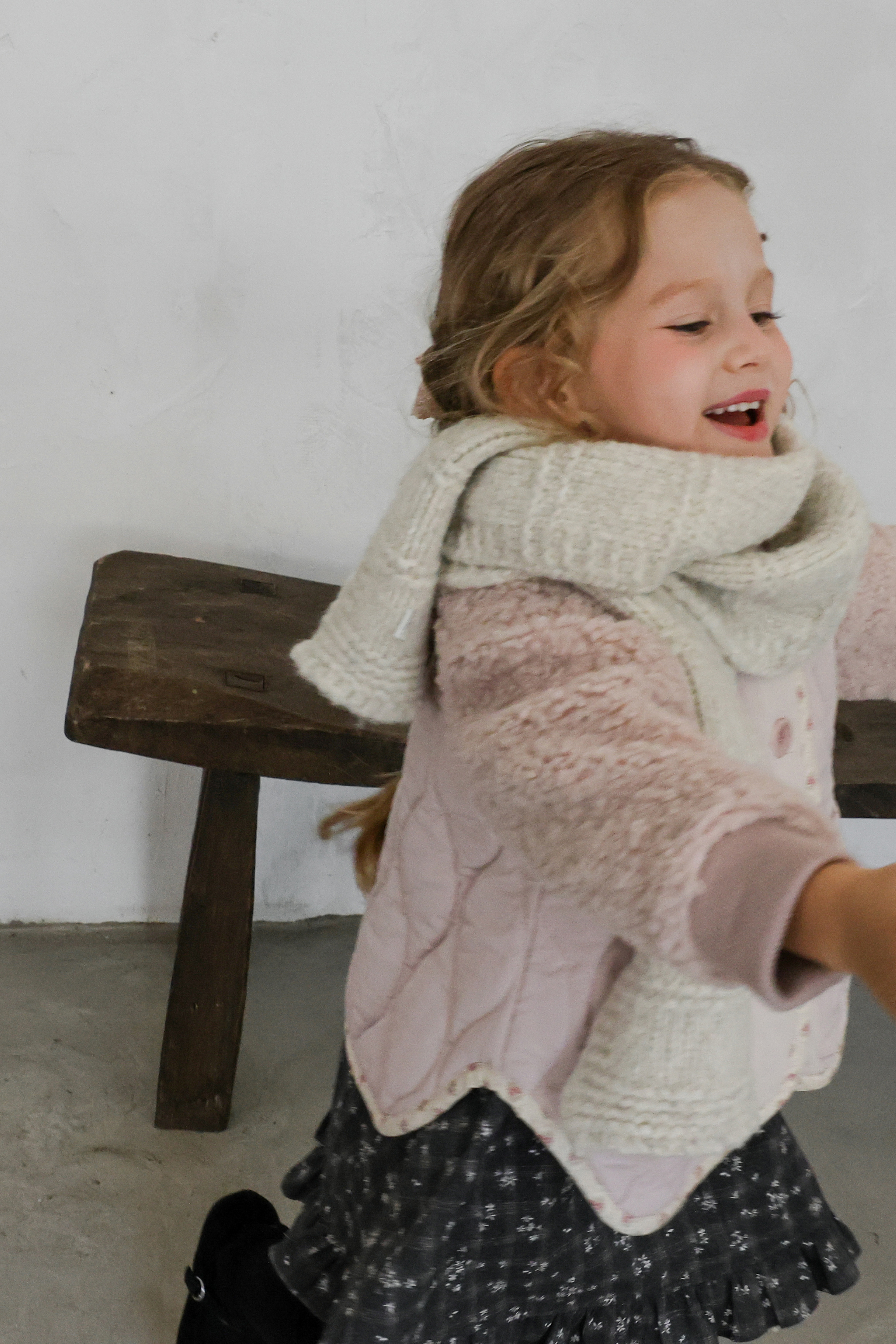 FLO | Noel quilted jumper Pink