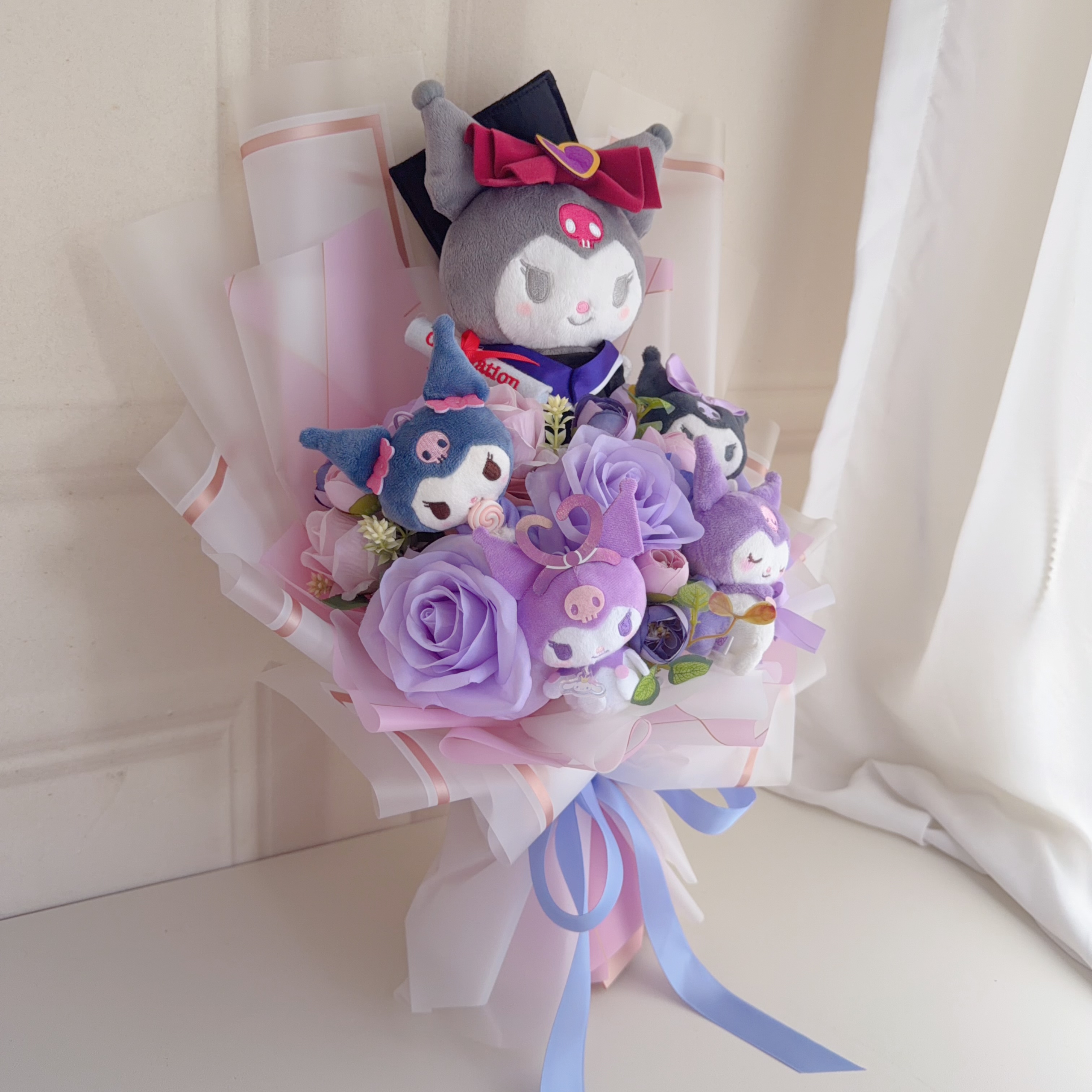(現貨)kuromi畢業公仔花束