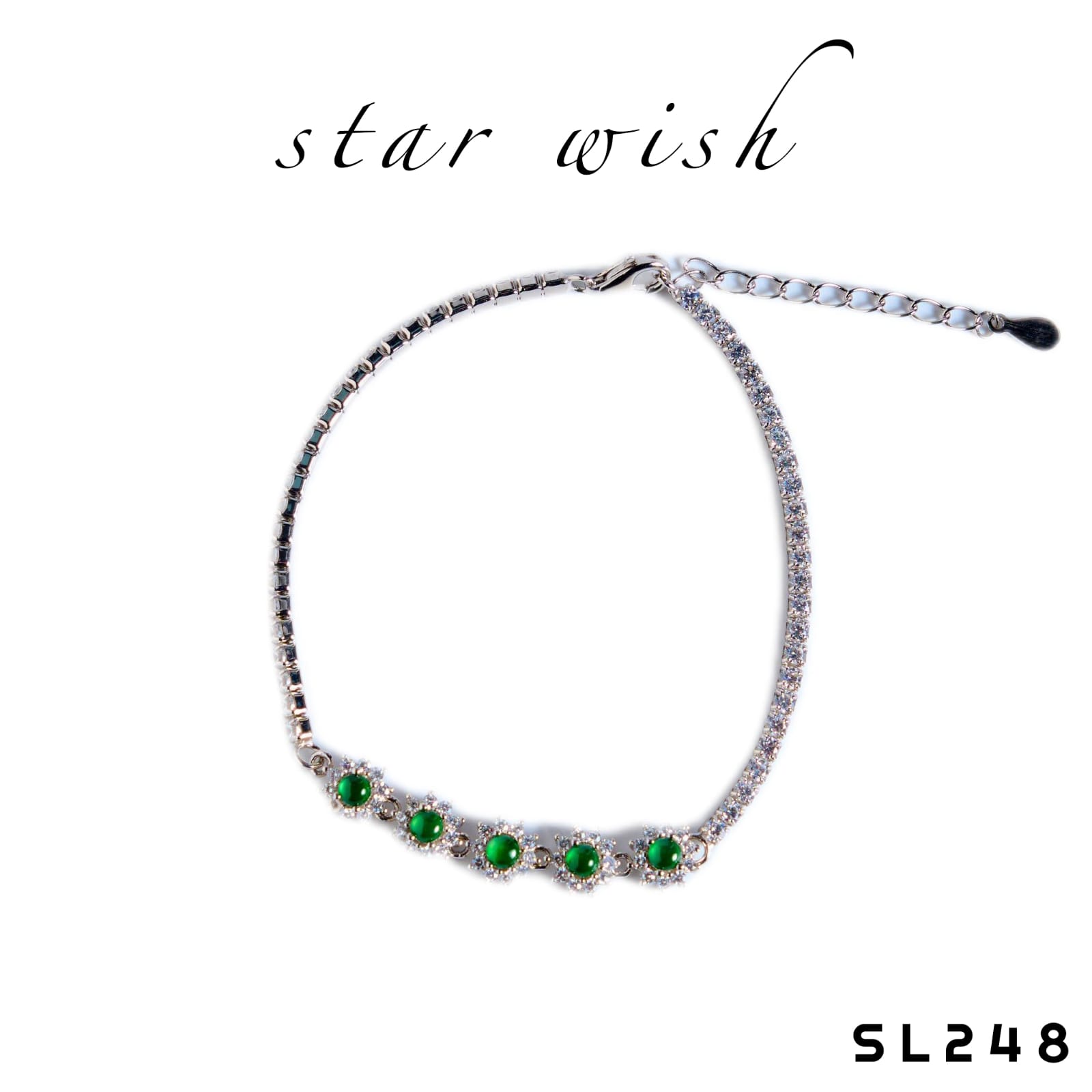 星願珠寶Star Wish Jewellery S925 翡翠手鏈