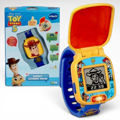 VTech Disney Pixar Toy Story 5 Woody Learning Watch 互動學習手錶｜英文版兒童電子手錶｜3歲以上