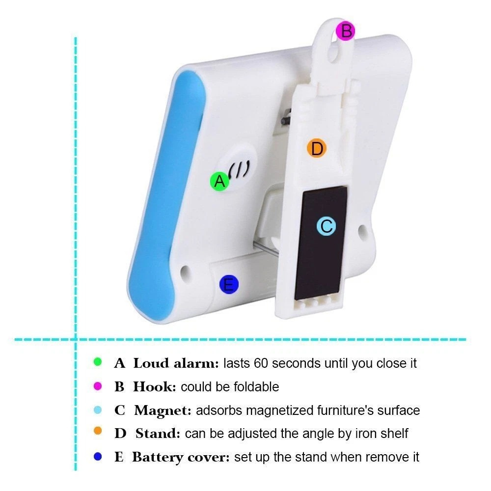 多功能電子鐘 淺藍色 英文版 不含電池 1x AAA UB0280