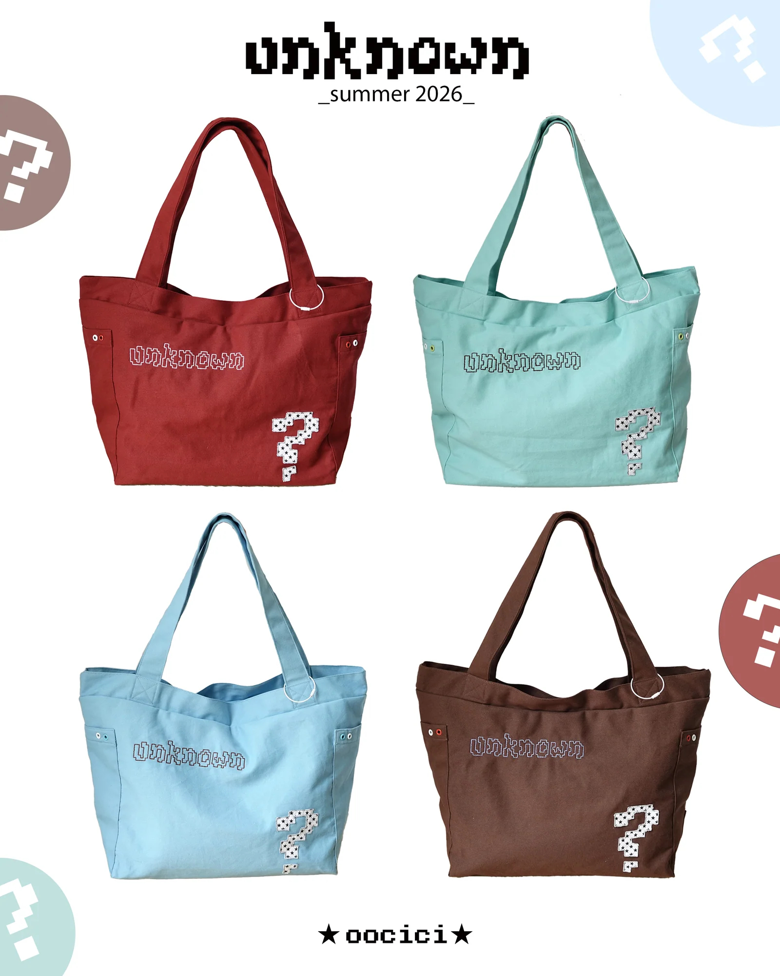 ［OOCICI］"Unknown" Tote Bag 2026
