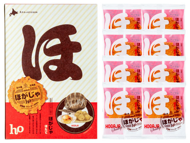 日本直送 少量現貨 山口油屋福太郎 - HOGAJA北海道 元貝/大蝦味帶子餅 230g (2枚 x 8袋)，