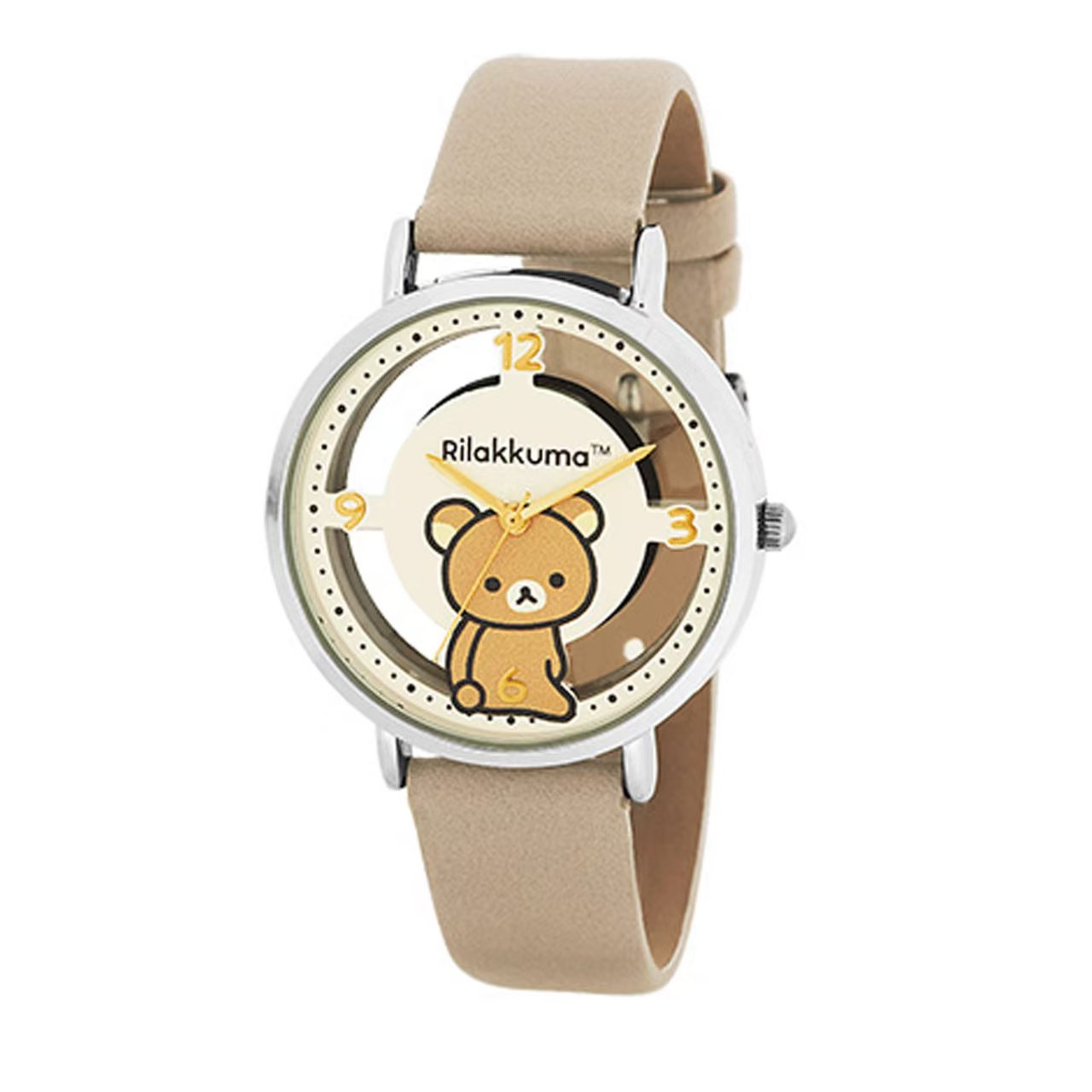【日本直送】Rilakkuma 鬆弛熊 鏤空錶盤皮革手錶