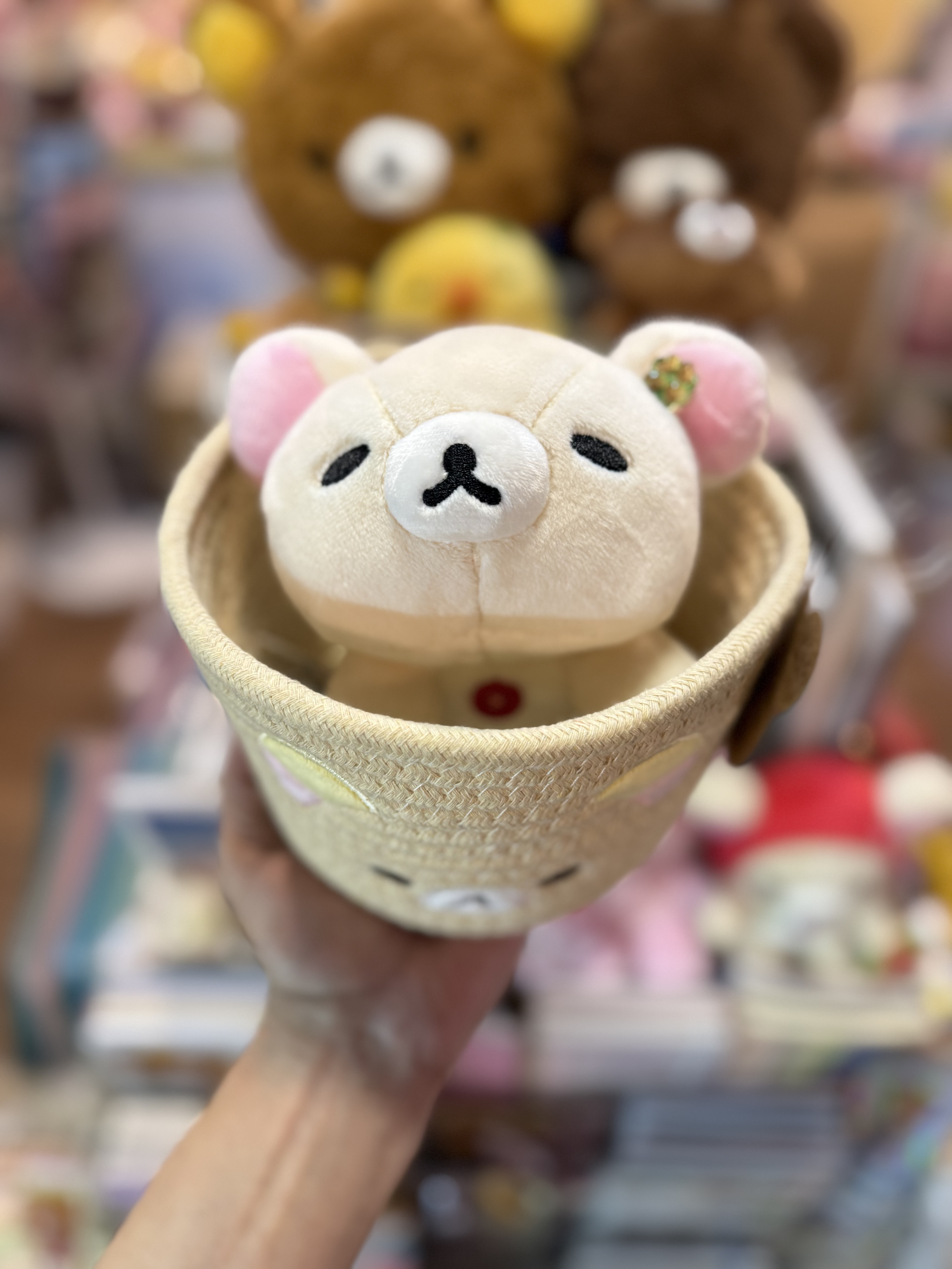 《現貨》全新Rilakkuma 繩織收納籃仔