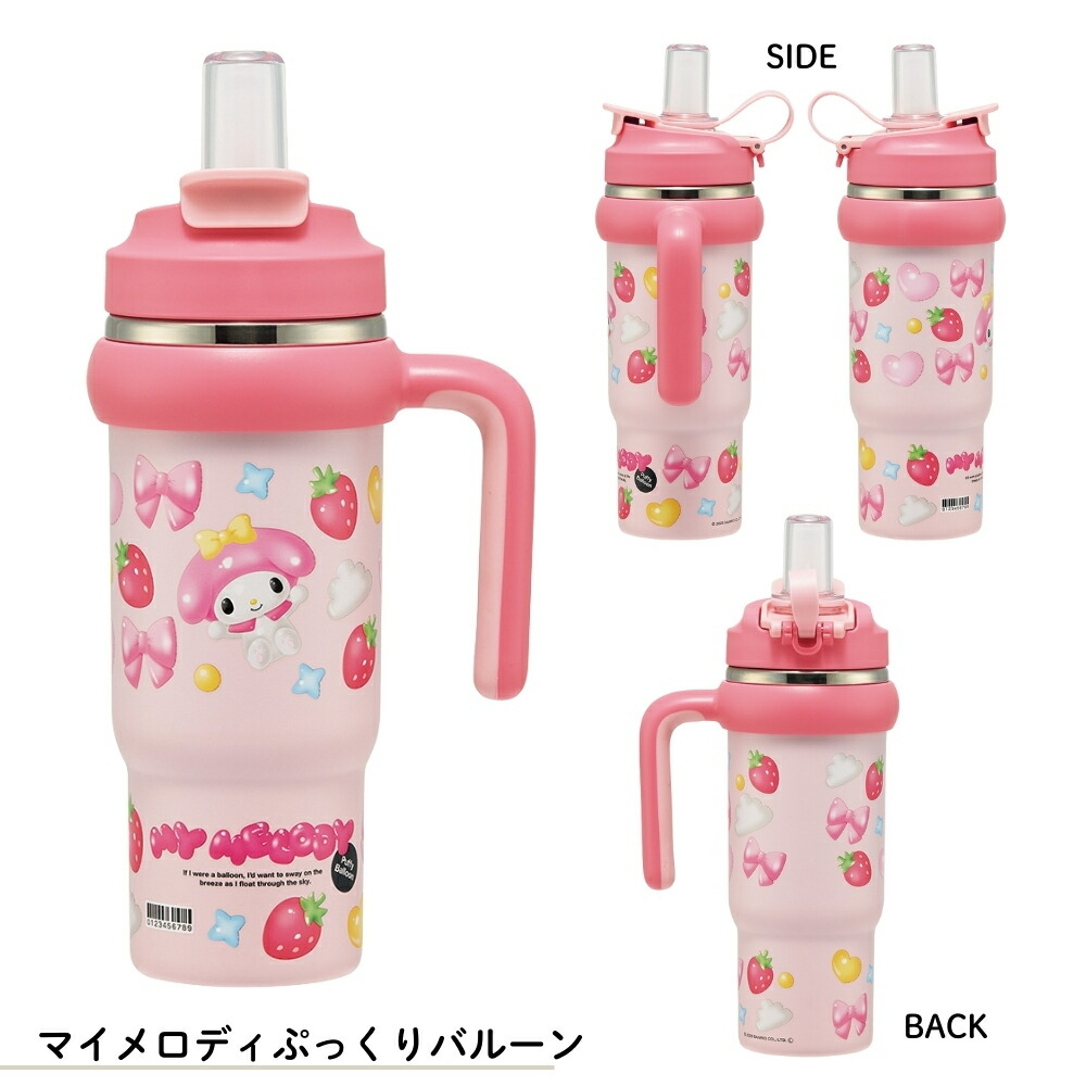 🆕【⭐訂購⭐】 🇯🇵日本直送 🌀#Skater x #Sanrio / #Disney 不銹鋼保溫吸管水壺 (830ml) ［8款選］🌀 [ELED-0075][260608]